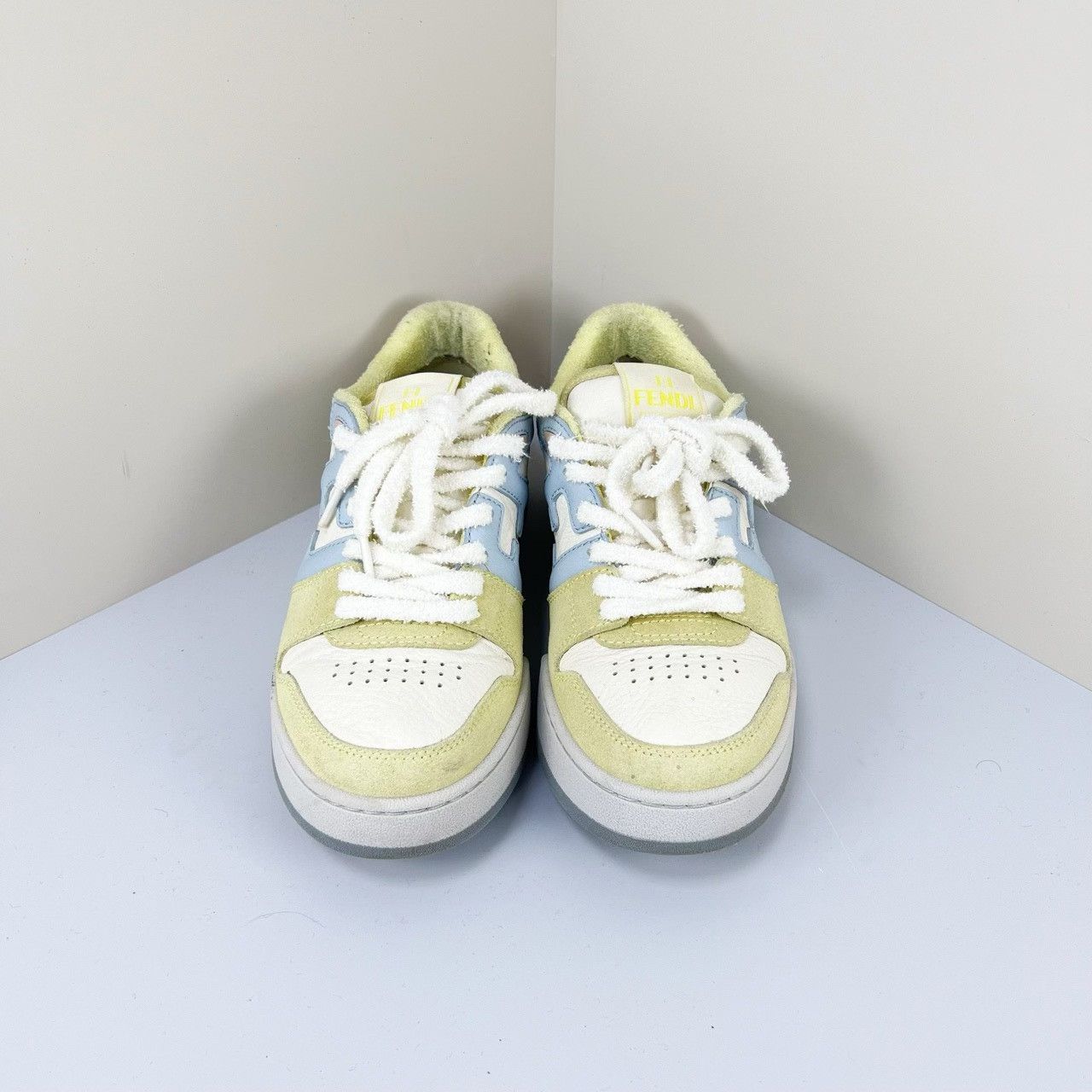 Fendi Fendi Match Colorblock Leather Sneakers Size US 5.5 / IT 35.5 - 2 Thumbnail