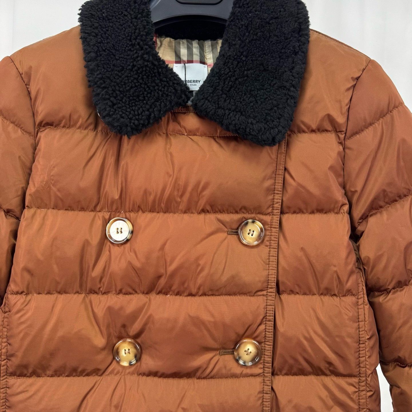 Burberry Burberry Brown Double-Breasted Down Jacket Size S / US 4 / IT 40 - 3 Thumbnail