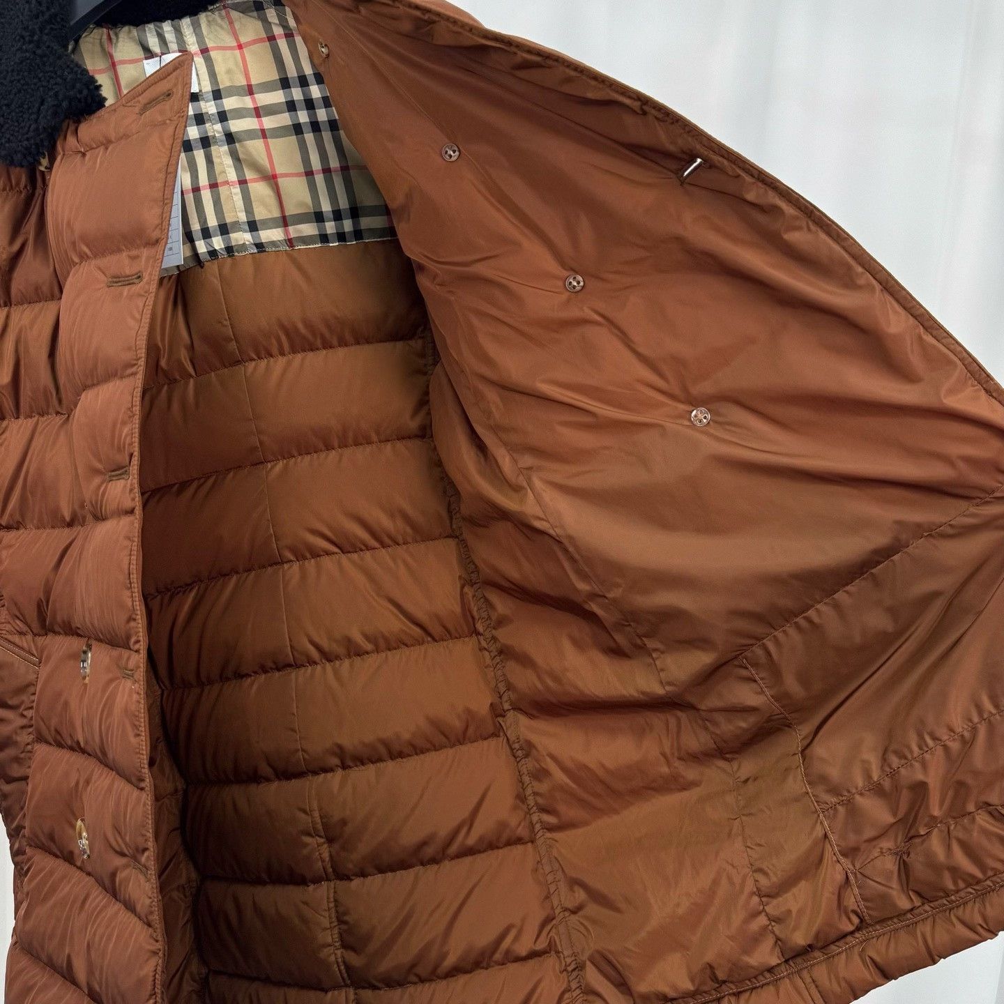 Burberry Burberry Brown Double-Breasted Down Jacket Size S / US 4 / IT 40 - 5 Thumbnail