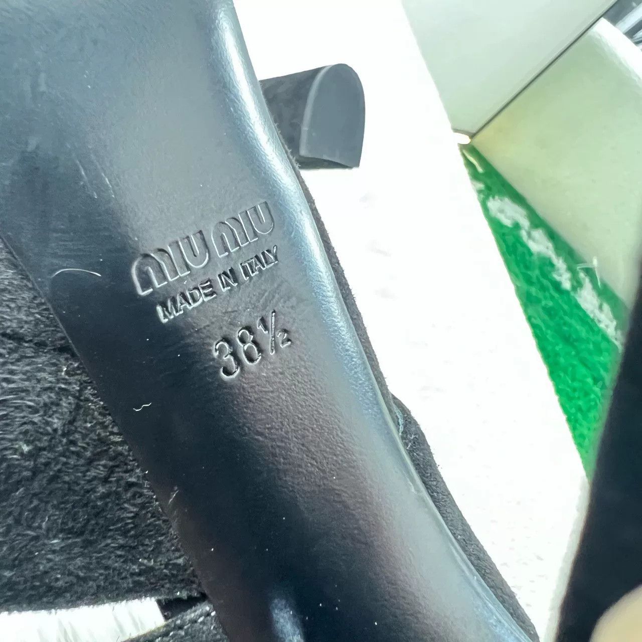 Miu Miu Miu Miu Crystal Suede High Heels Size US 7.5 / IT 37.5 - 6 Thumbnail