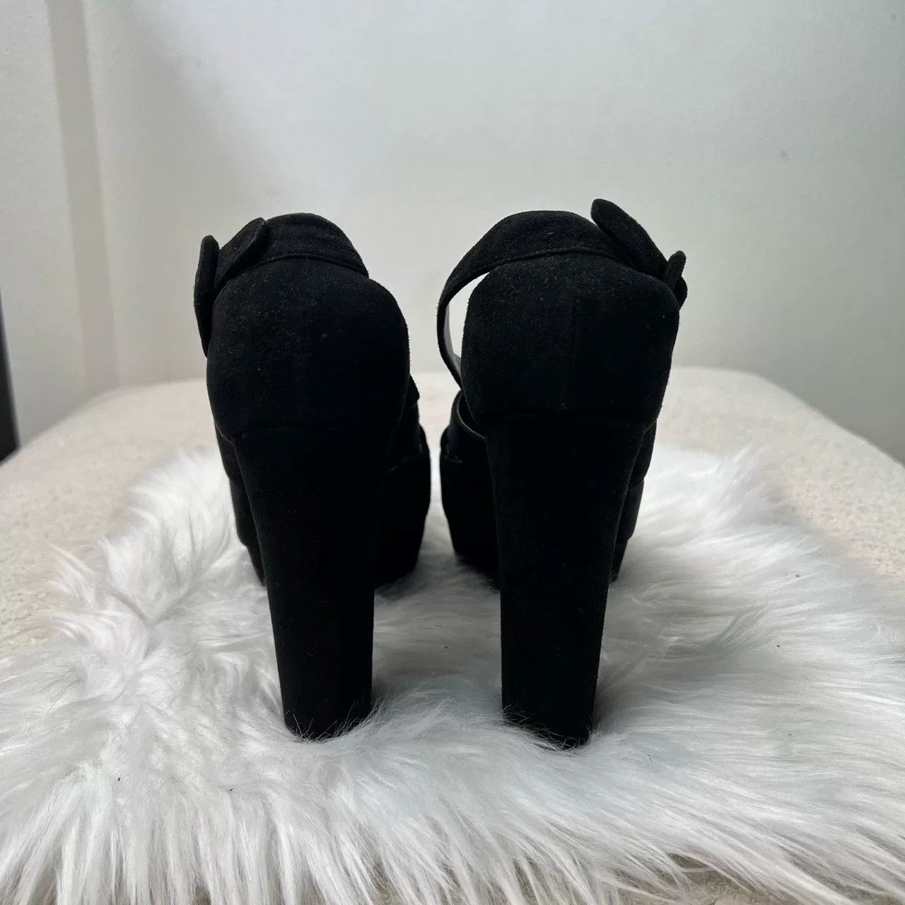 Miu Miu Miu Miu Crystal Suede High Heels Size US 7.5 / IT 37.5 - 3 Thumbnail