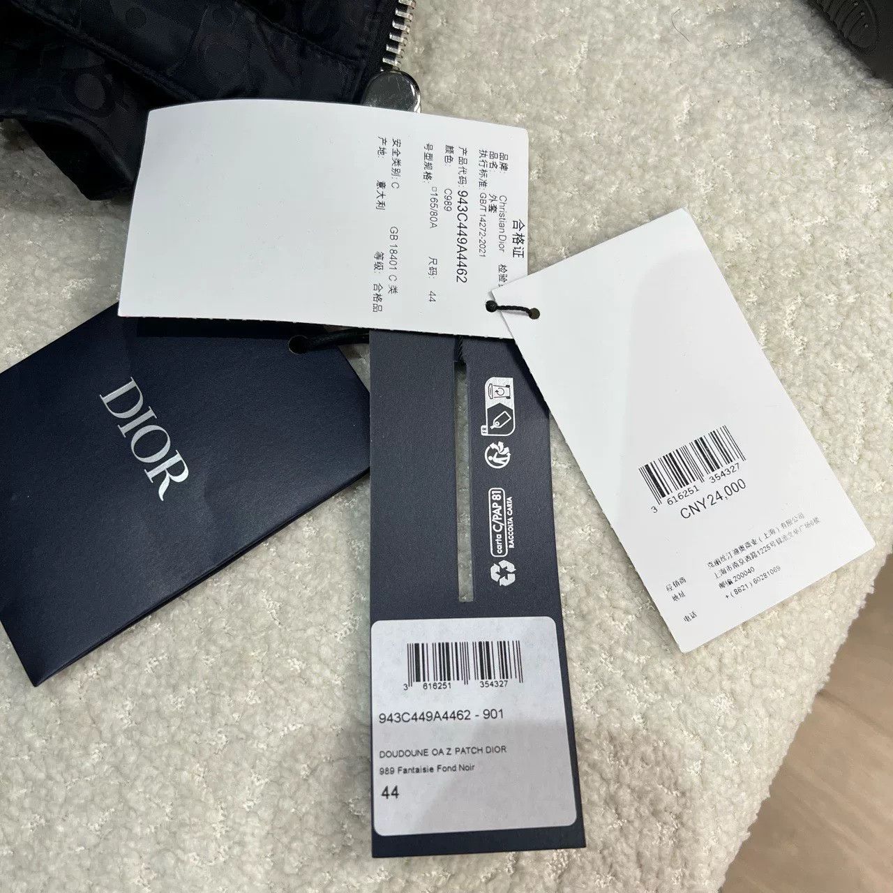 Dior Dior Black Monogram All-Over Down Jacket Size US S / EU 44-46 / 1 - 5 Thumbnail