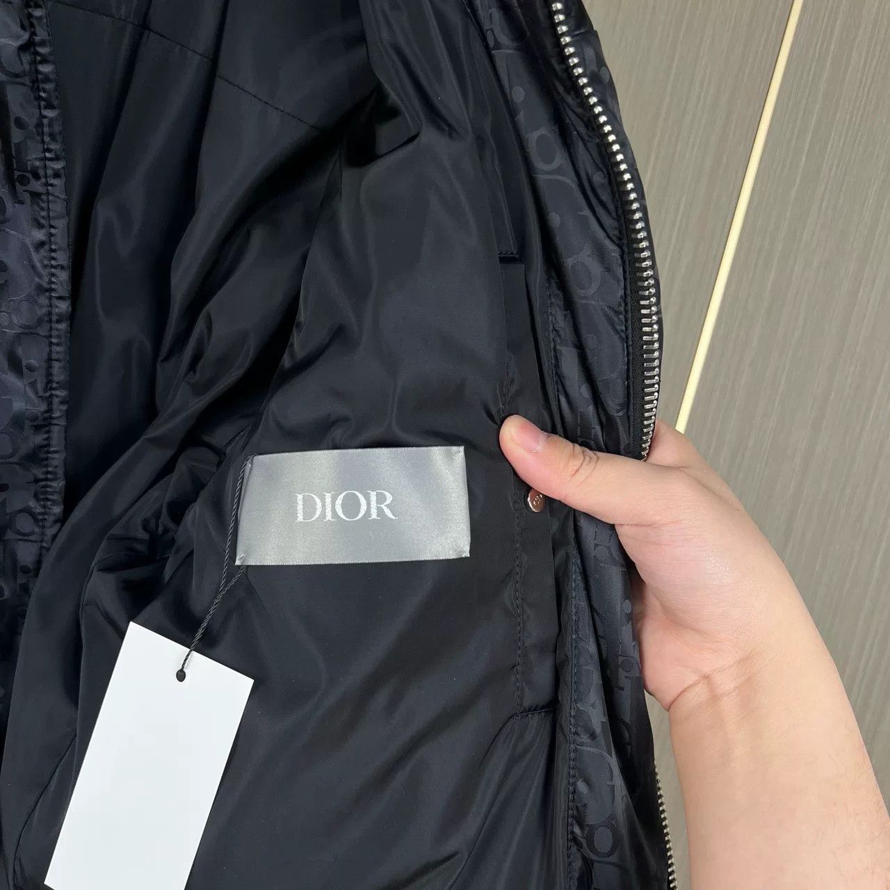 Dior Dior Black Monogram All-Over Down Jacket Size US S / EU 44-46 / 1 - 6 Thumbnail