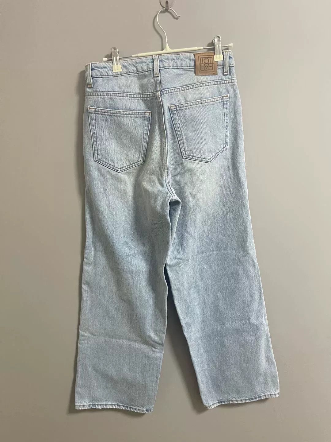 Toteme Toteme Flair Light Blue Denim Wide-Leg Pants Size 34" / US 12 / IT 48 - 2 Thumbnail