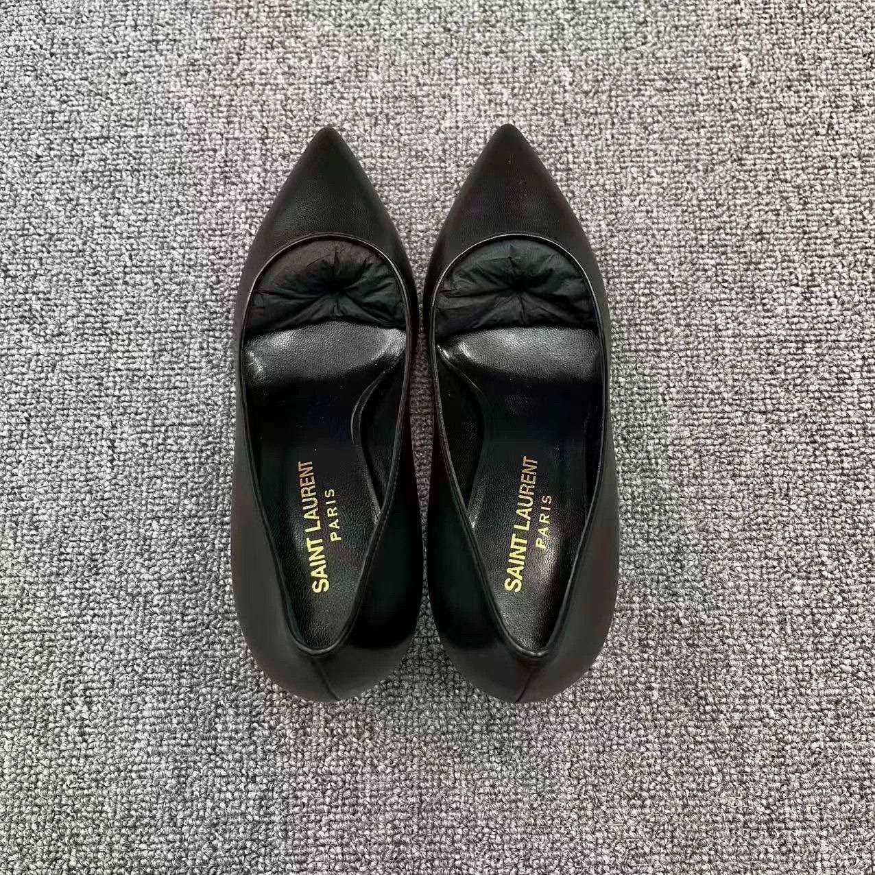 Saint Laurent Paris Saint Laurent Black Patent Lambskin Heels Size US 5 / IT 35 - 3 Thumbnail