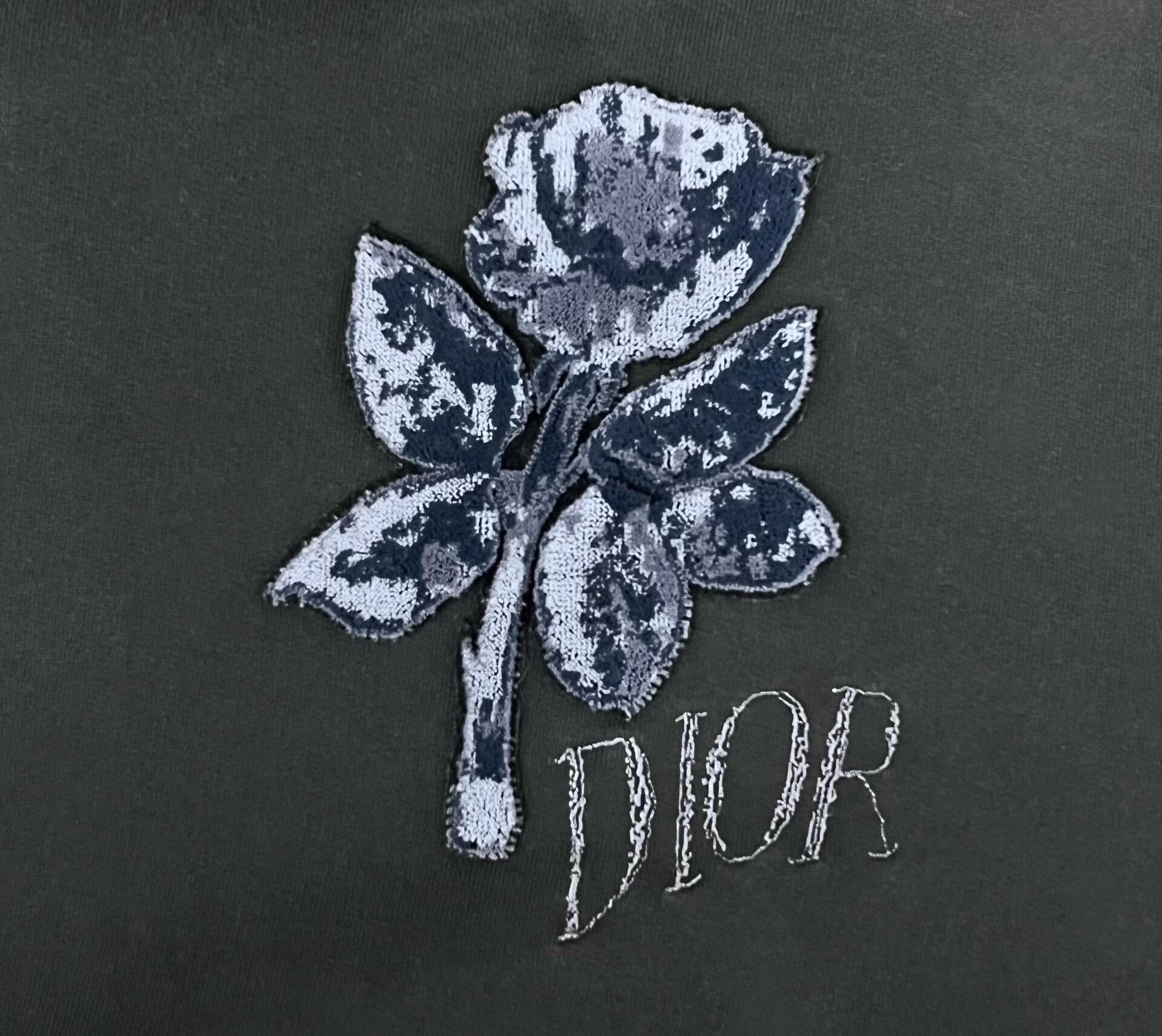 Dior Dior New Brown-Green Washed Embroidered Hoodie Size M / US 6-8 / IT 42-44 - 5 Thumbnail