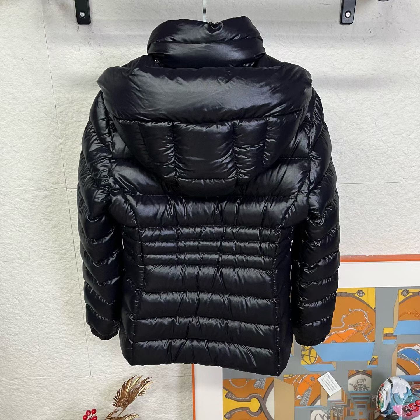 Moncler Moncler Bouchet Black Shiny Waist Down Jacket Size S / US 4 / IT 40 - 2 Thumbnail