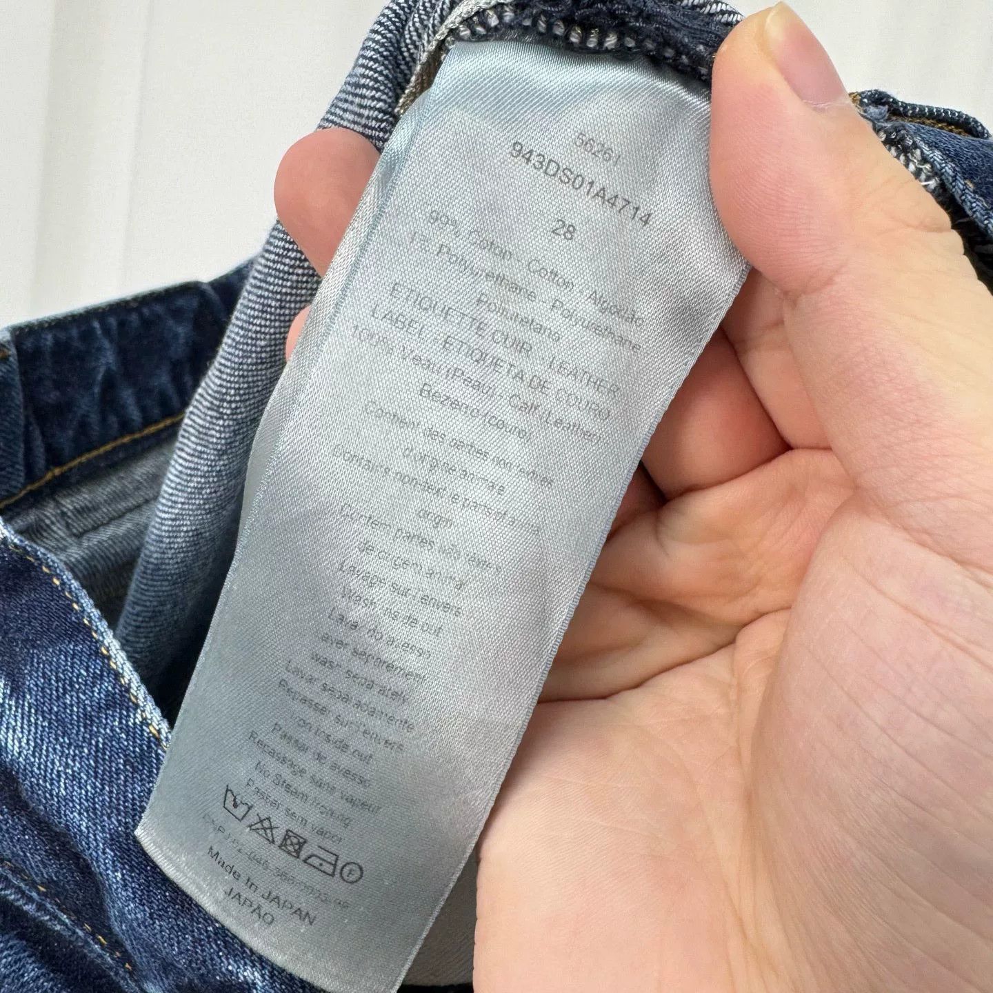 Dior Dior Gold Thread Embroidered Washed Denim Pants Size US 28 / EU 44 - 6 Thumbnail