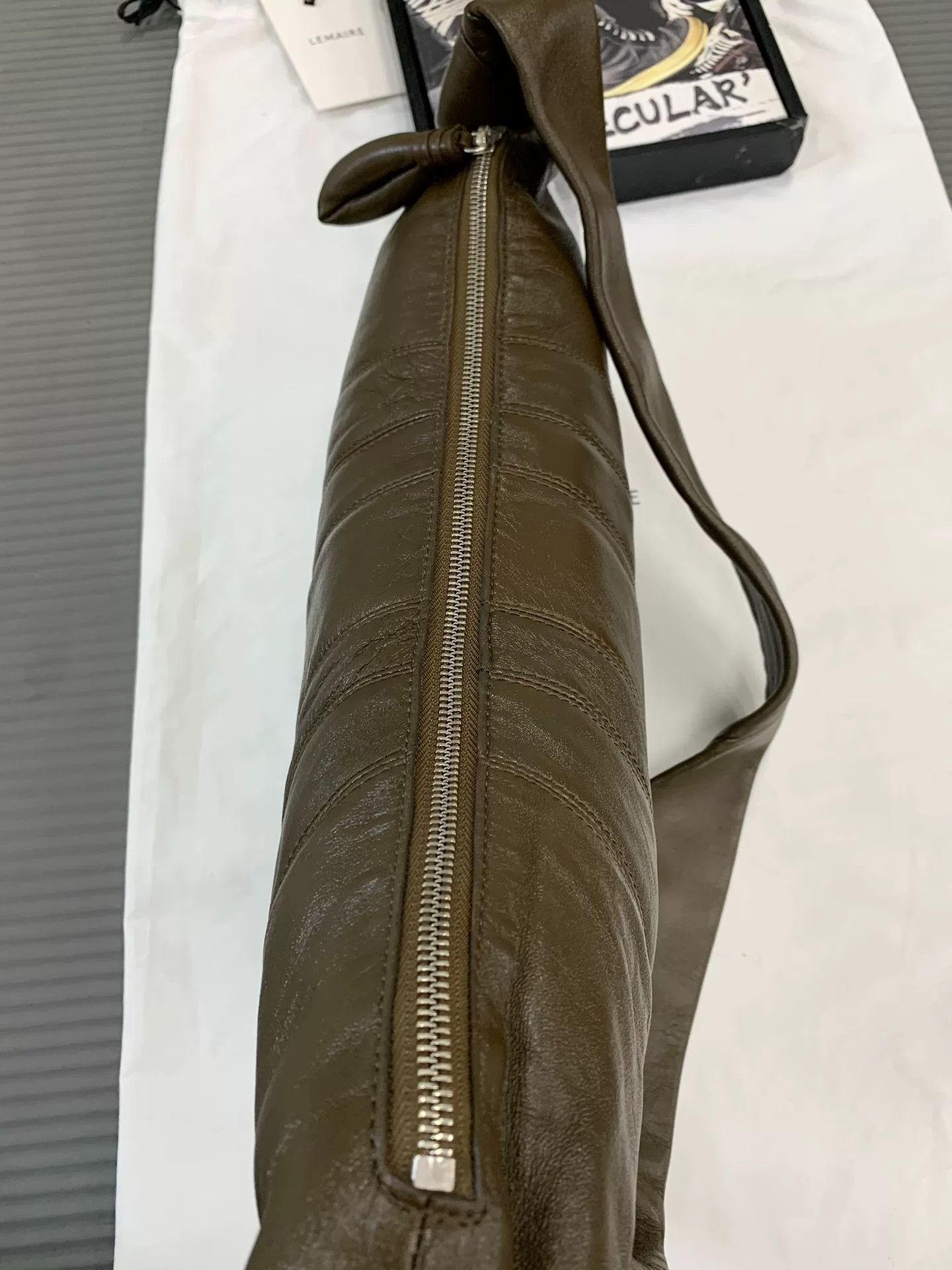 Lemaire Lemaire Medium Croissant Bag Dark Tobacco Size ONE SIZE - 5 Thumbnail