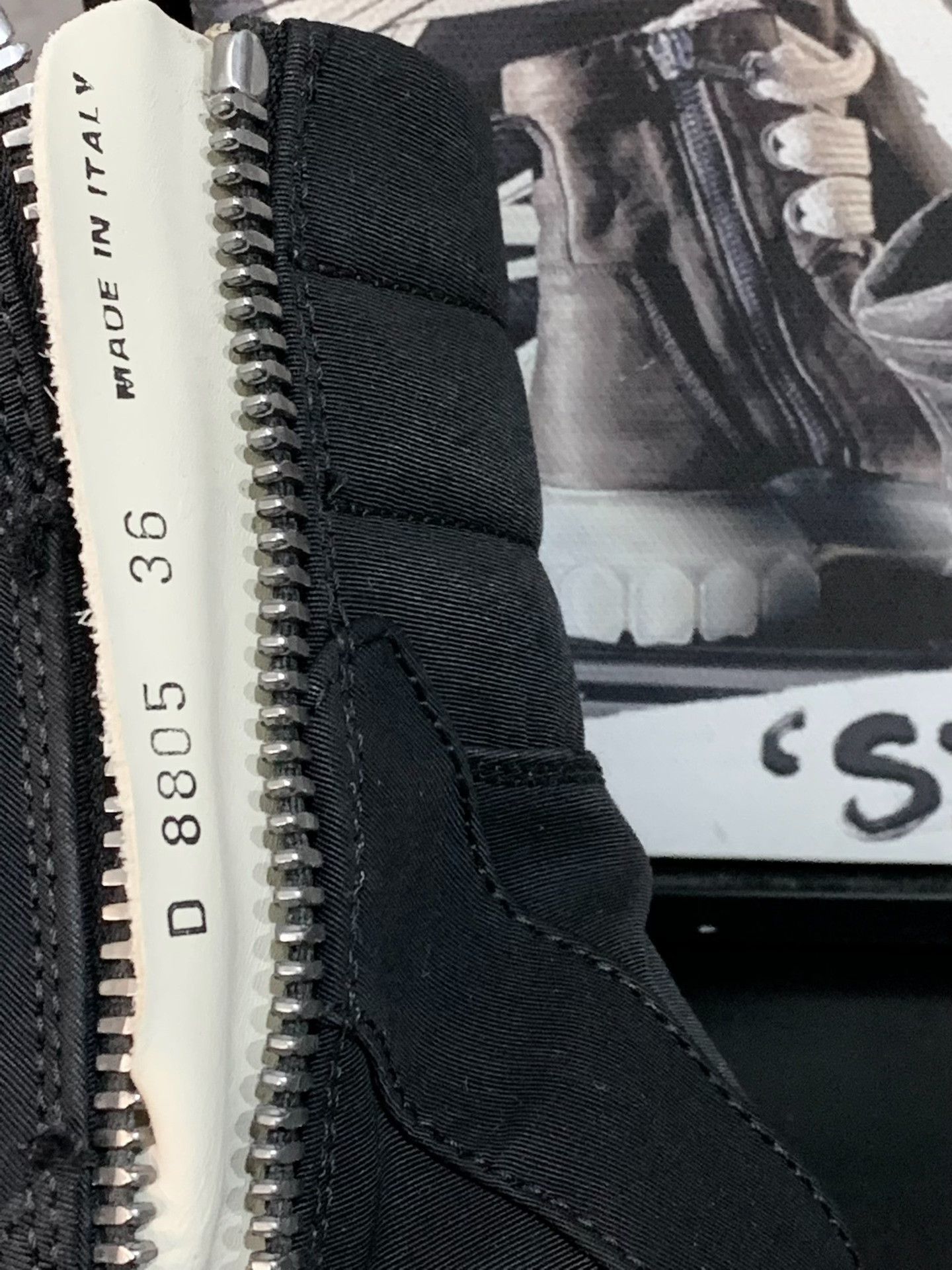 Rick Owens Drkshdw Rick Owens DRKSHDW Women's Satin Zip Boots Size US 5 / IT 35 - 9 Thumbnail