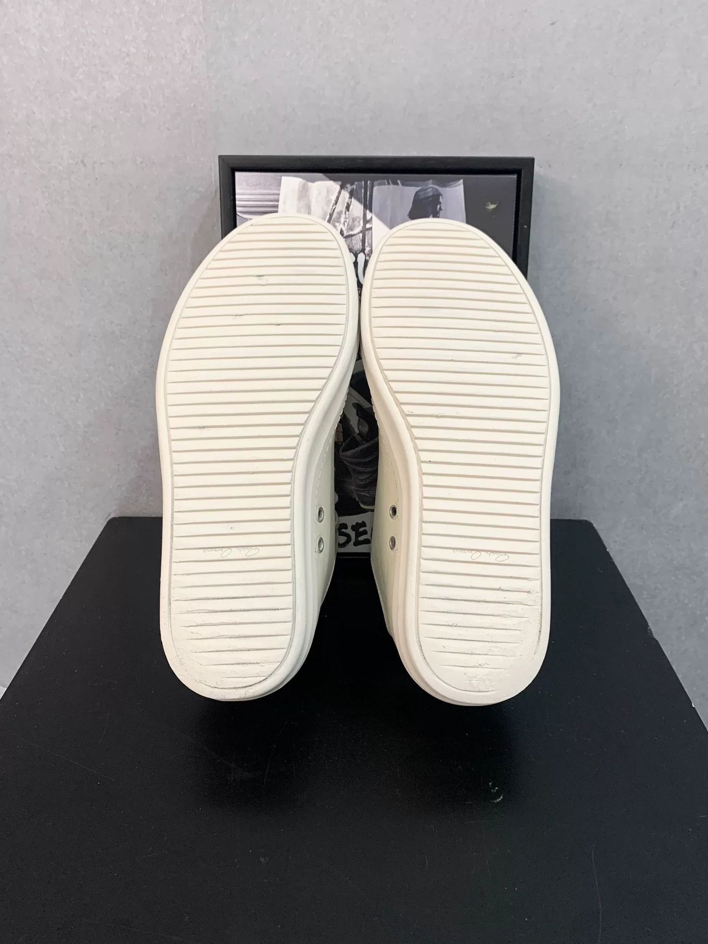 Rick Owens Rick Owens Main Line Leather Low-Top Sneakers Size US 8 / EU 41 - 8 Thumbnail