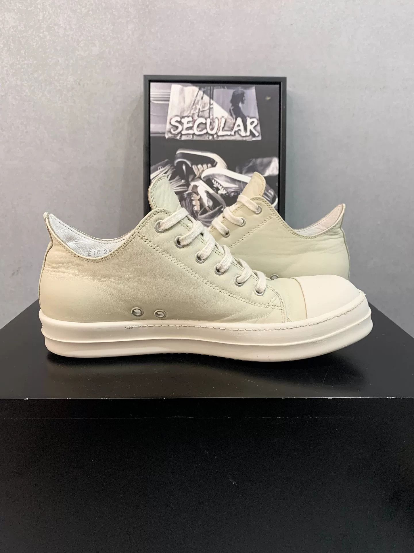 Rick Owens Rick Owens Main Line Leather Low-Top Sneakers Size US 8 / EU 41 - 5 Thumbnail