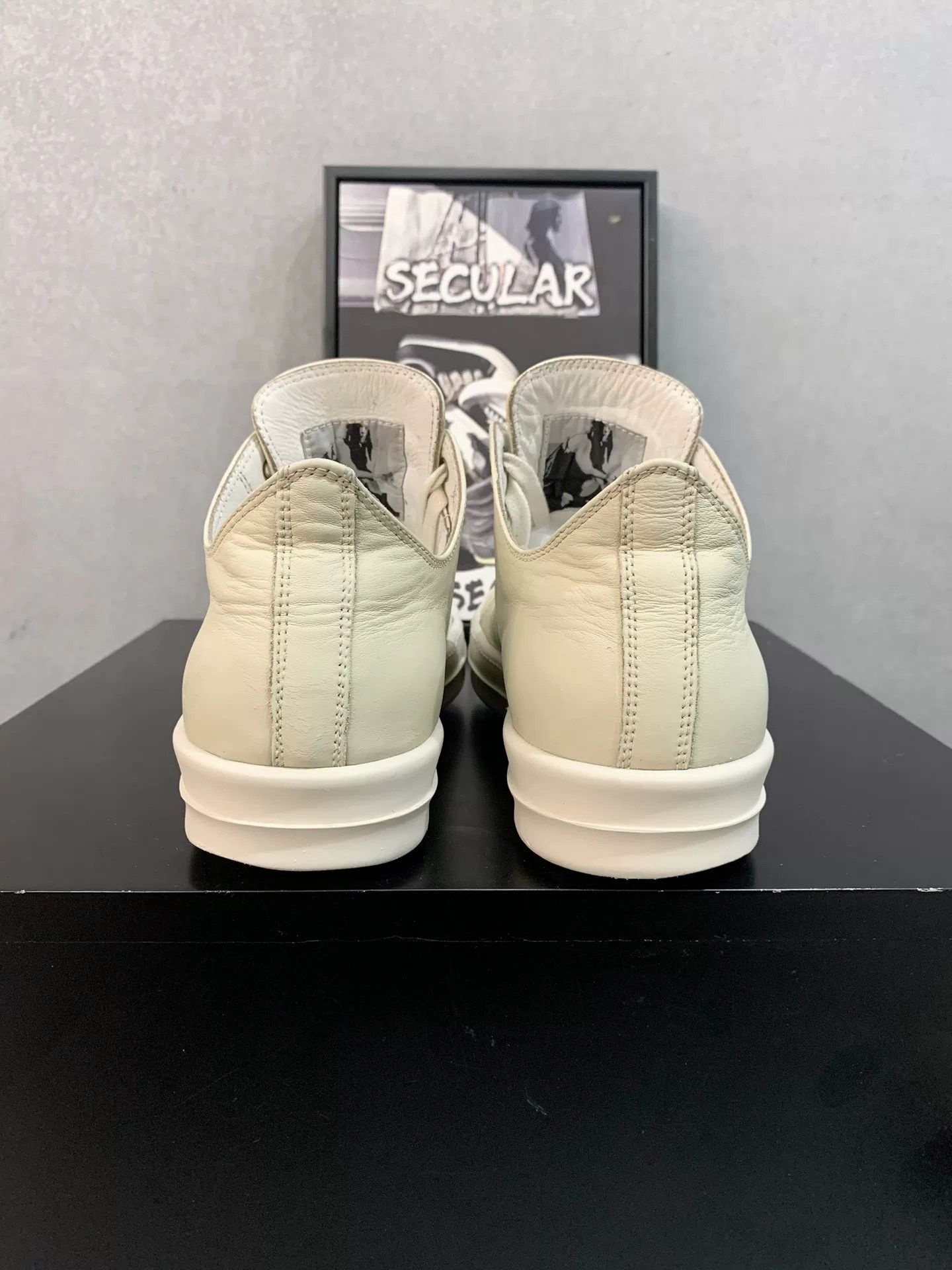 Rick Owens Rick Owens Main Line Leather Low-Top Sneakers Size US 8 / EU 41 - 7 Thumbnail