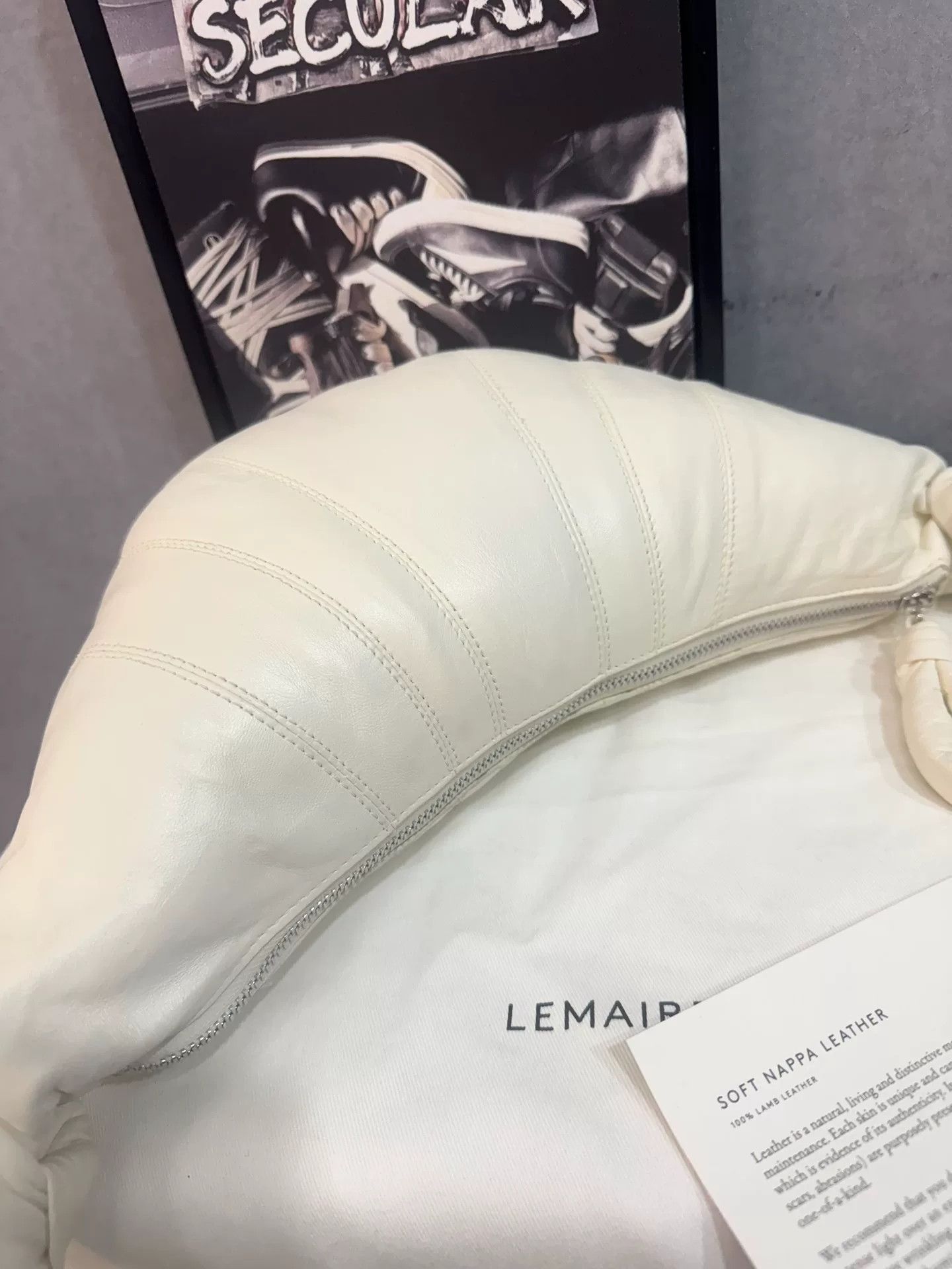Lemaire Lemaire Small White Croissant Bag Size ONE SIZE - 3 Thumbnail
