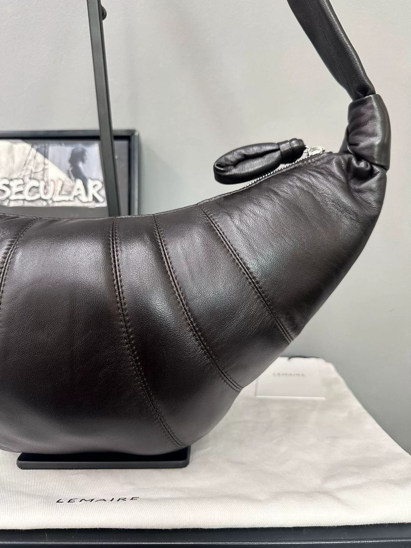 Lemaire Lemaire Medium Sheepskin Croissant Bag Size ONE SIZE - 4 Thumbnail