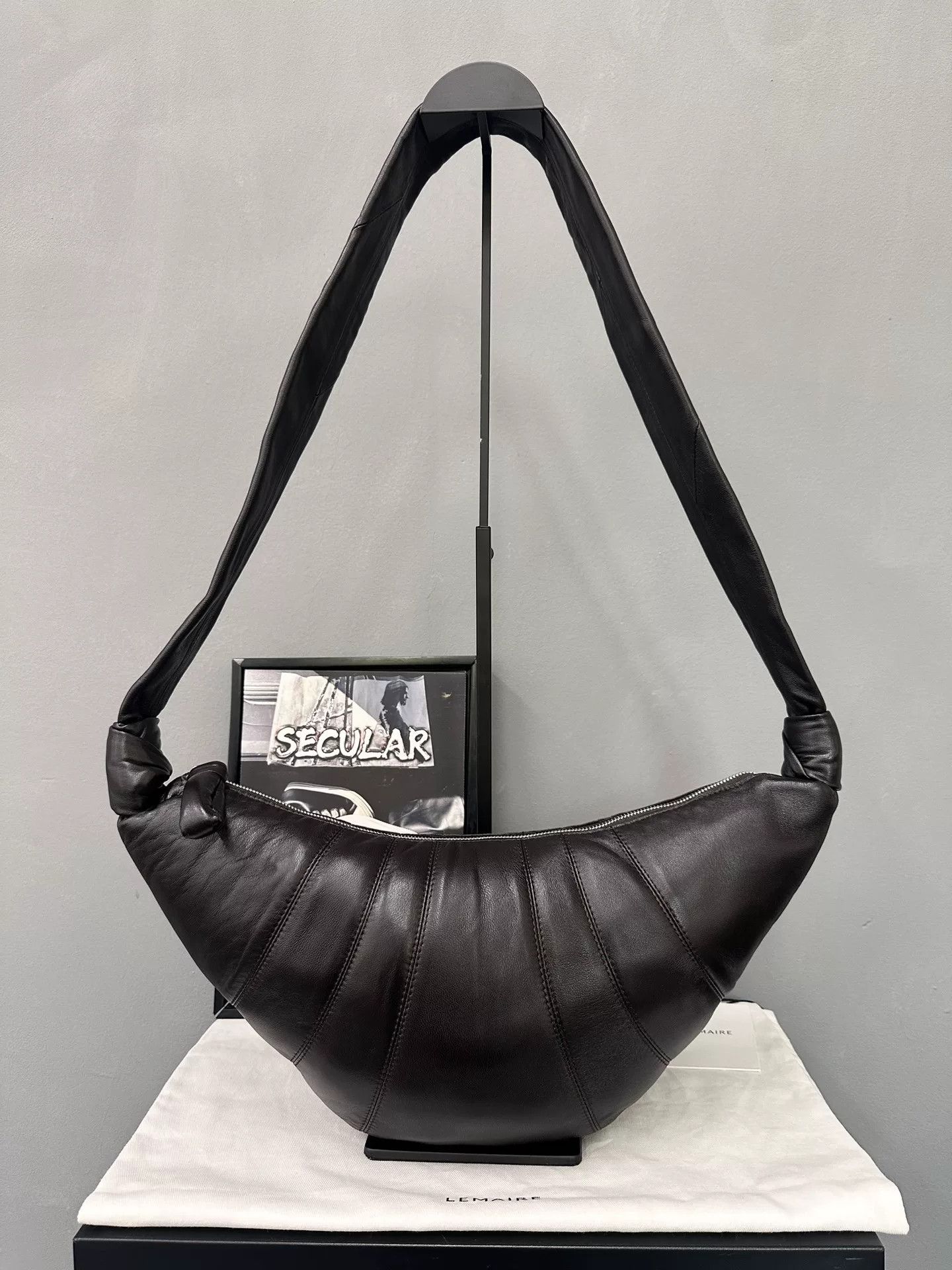 Lemaire Lemaire Medium Sheepskin Croissant Bag Size ONE SIZE - 3 Thumbnail