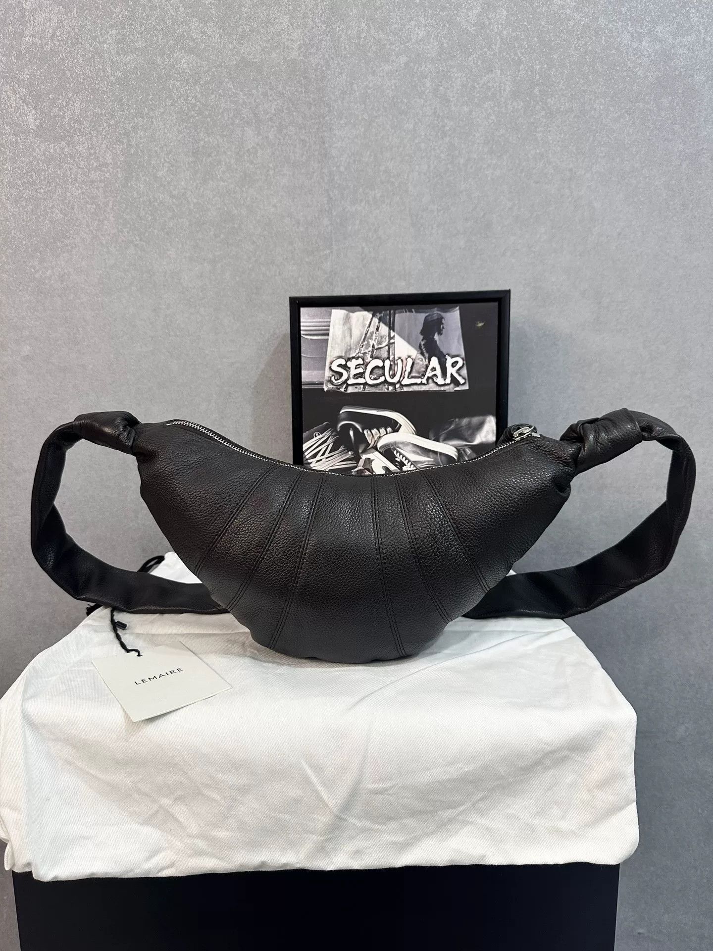 Lemaire Lemaire Small Brown Croissant Bag Size ONE SIZE - 4 Thumbnail