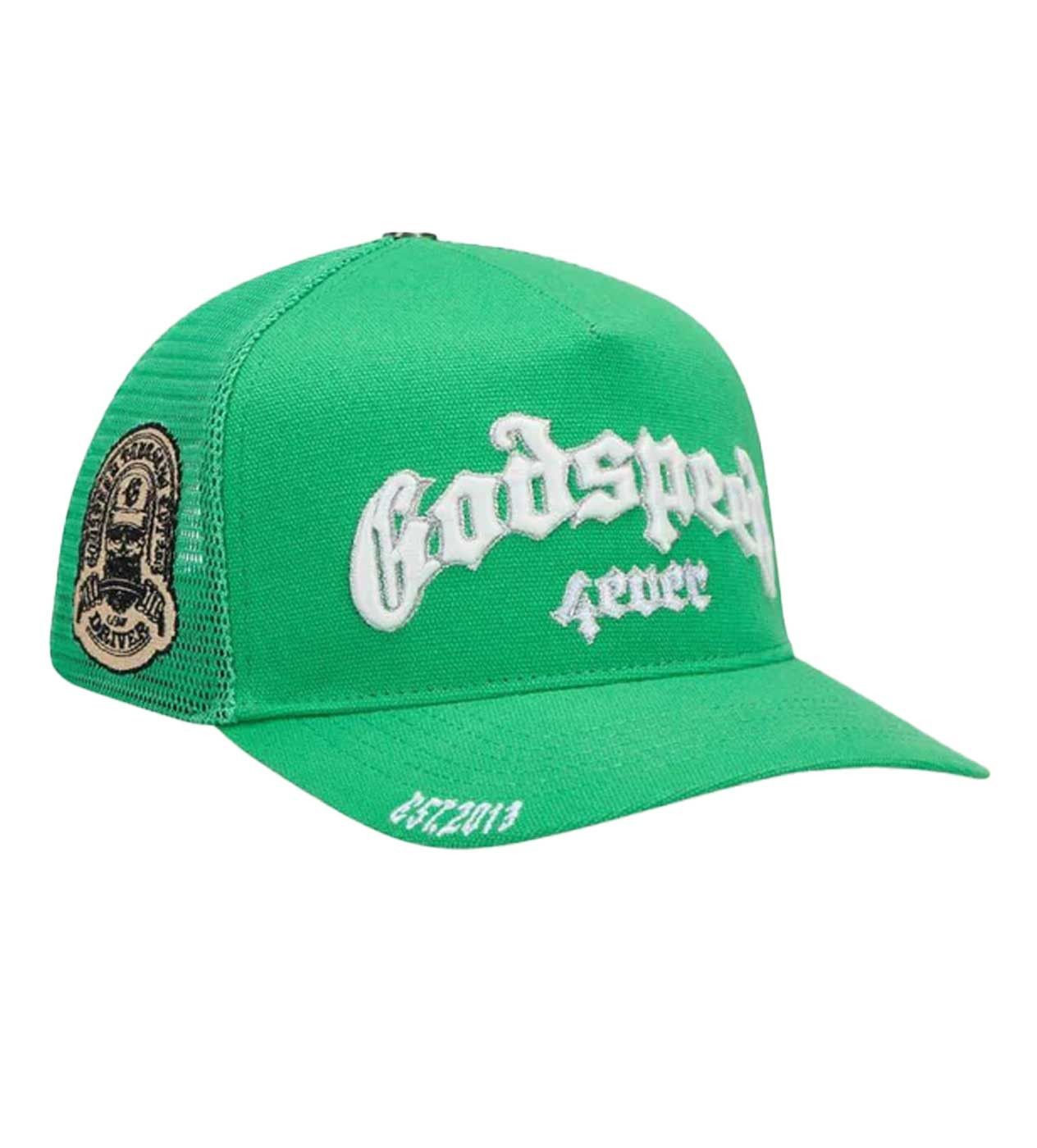 Godspeed Forever Trucker Hat Shamrock Green Size ONE SIZE - 2 Thumbnail