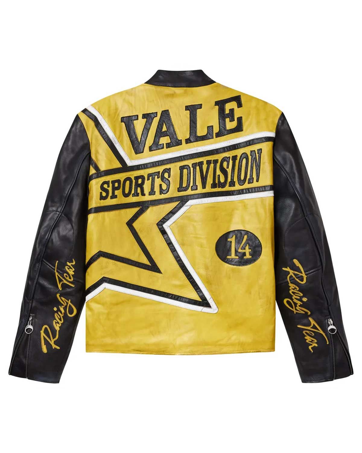 Vale Forever Lotto Motocroxxx Leather Jacket Yellow/Black Size US M / EU 48-50 / 2 - 2 Thumbnail