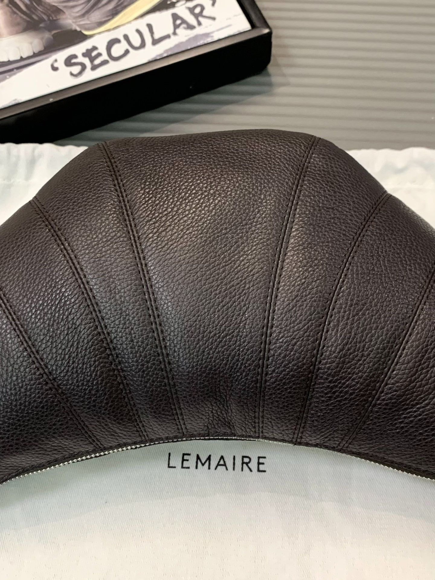Lemaire Small Dark Chocolate Croissant Bag