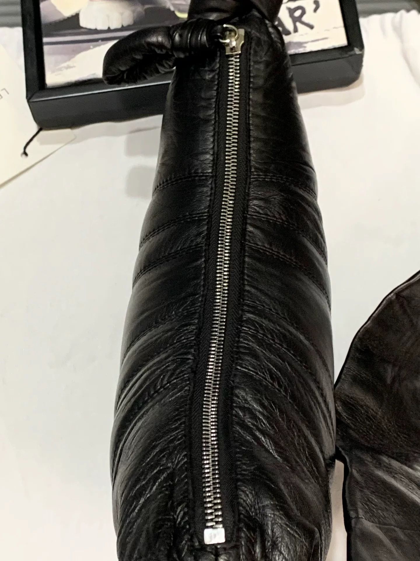 Lemaire Lemaire Black Sheepskin Small Horn Shoulder Bag Size ONE SIZE - 5 Thumbnail