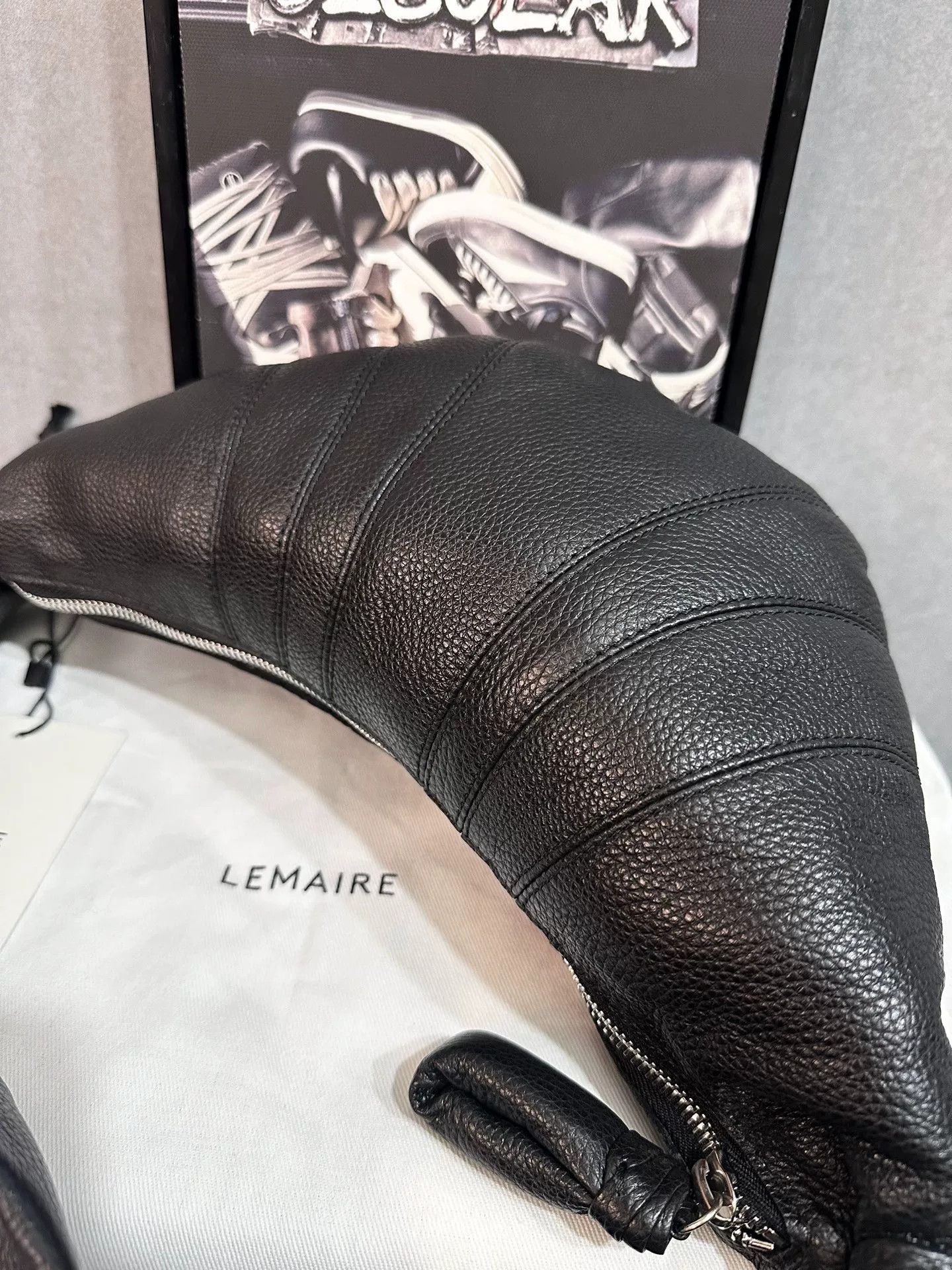 Lemaire Lemaire Black Small Croissant Bag Size ONE SIZE - 2 Thumbnail