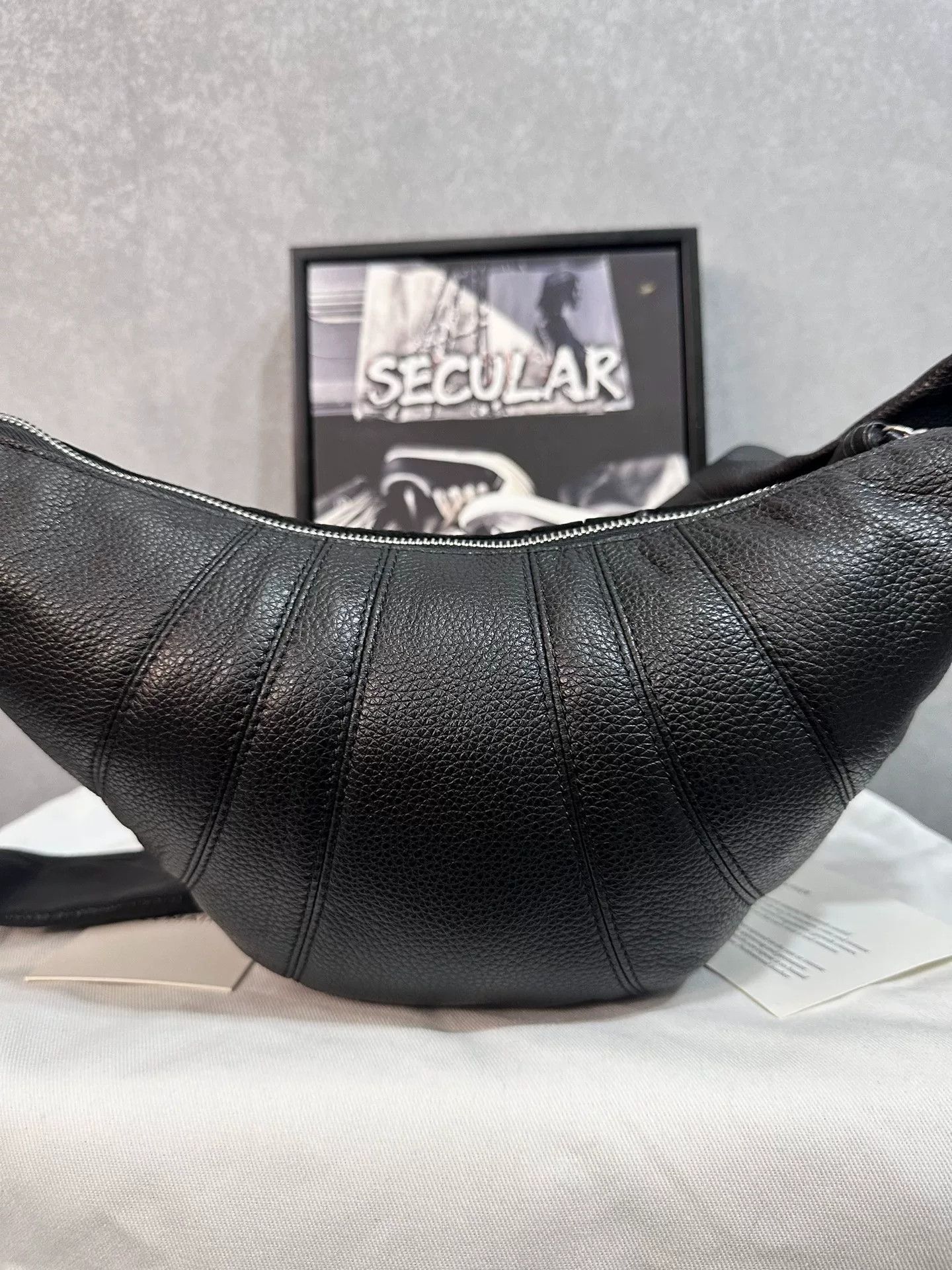 Lemaire Lemaire Black Small Croissant Bag Size ONE SIZE - 6 Thumbnail