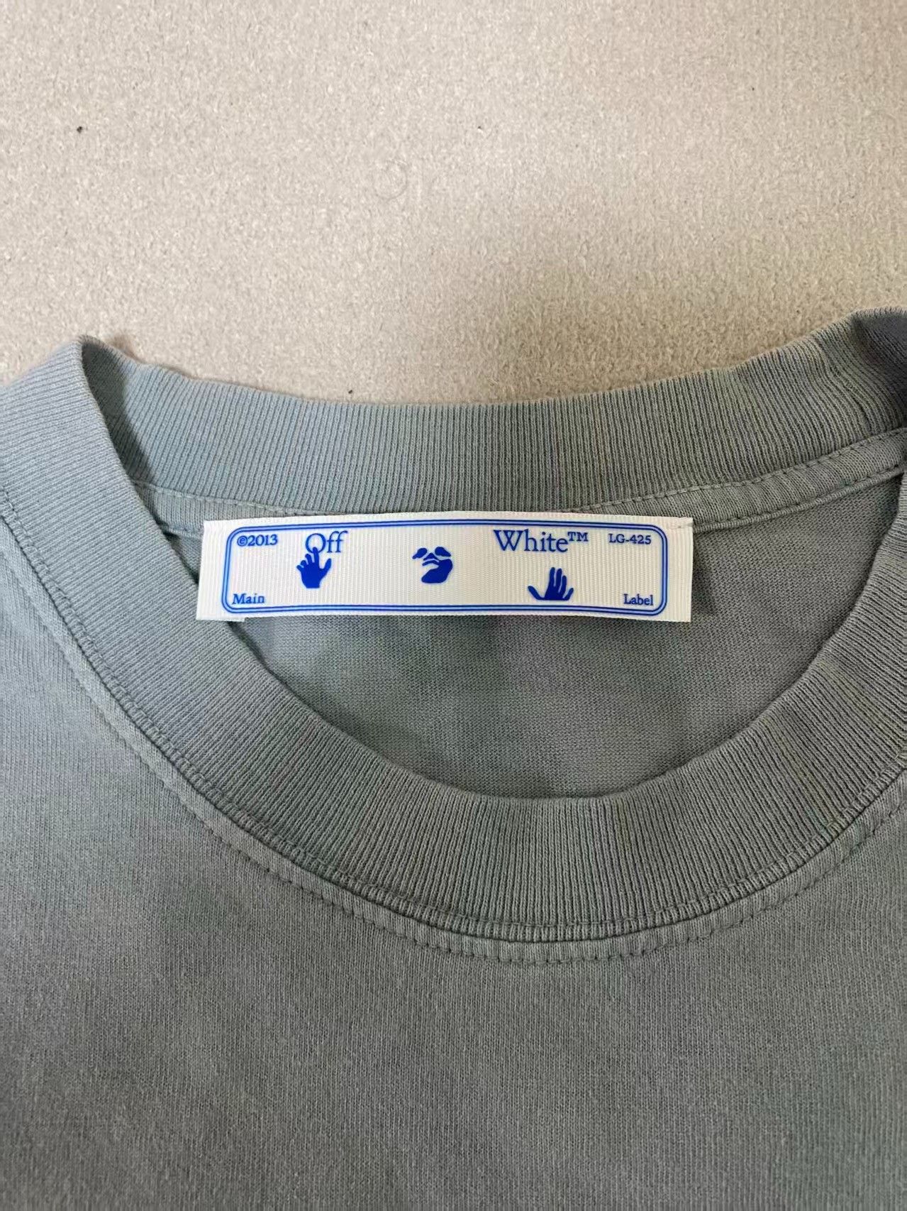 Off-White Off-White New Logo Distressed T-Shirt Size US XL / EU 56 / 4 - 4 Thumbnail