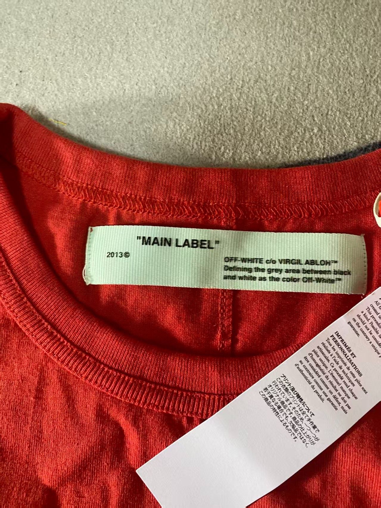 Off-White Off-White Red Basic Short-Sleeve Size US S / EU 44-46 / 1 - 3 Thumbnail