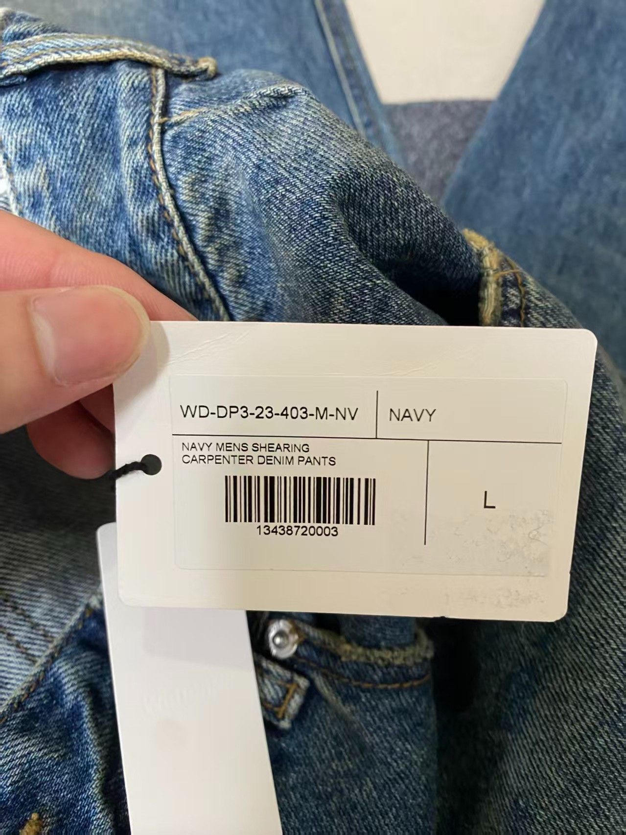 WE11DONE we11done Shearling-Trimmed Washed Jeans Size US 30 / EU 46 - 5 Thumbnail