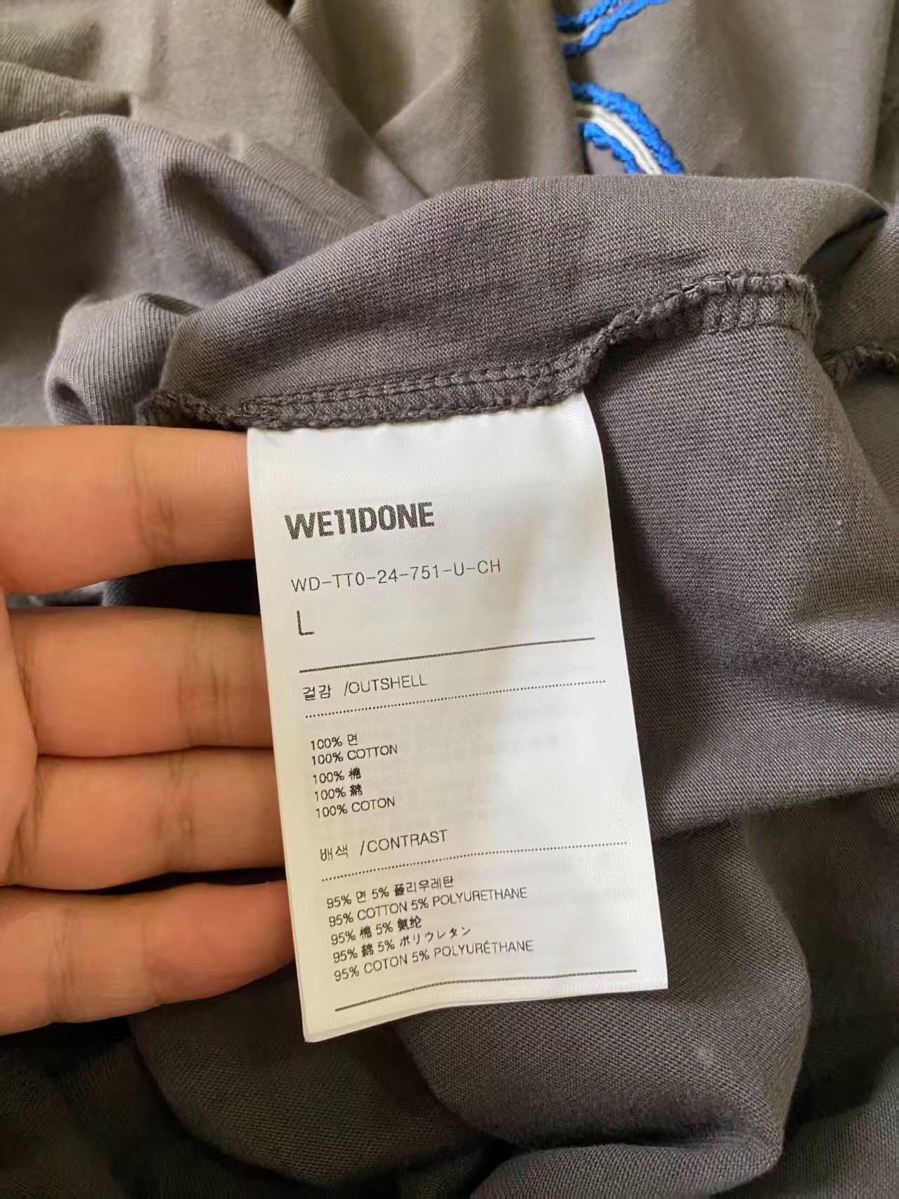WE11DONE we11done Metallic Washed Short Sleeve Size US S / EU 44-46 / 1 - 6 Thumbnail