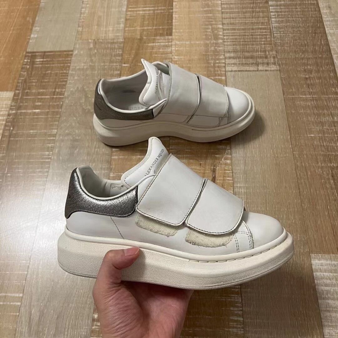 McQ Alexander McQueen McQ Velcro White Sneakers Size US 4.5 / IT 34.5 - 2 Thumbnail