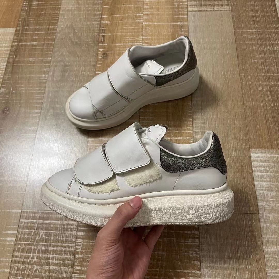 McQ Alexander McQueen McQ Velcro White Sneakers Size US 4.5 / IT 34.5 - 3 Thumbnail