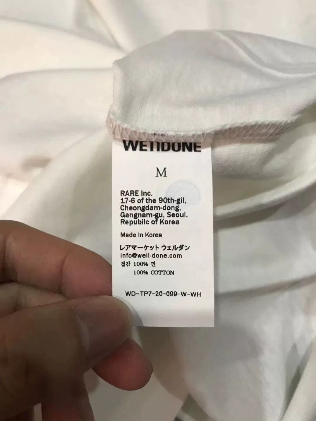 WE11DONE we11done Small Logo Short Sleeve Size US M / EU 48-50 / 2 - 4 Thumbnail