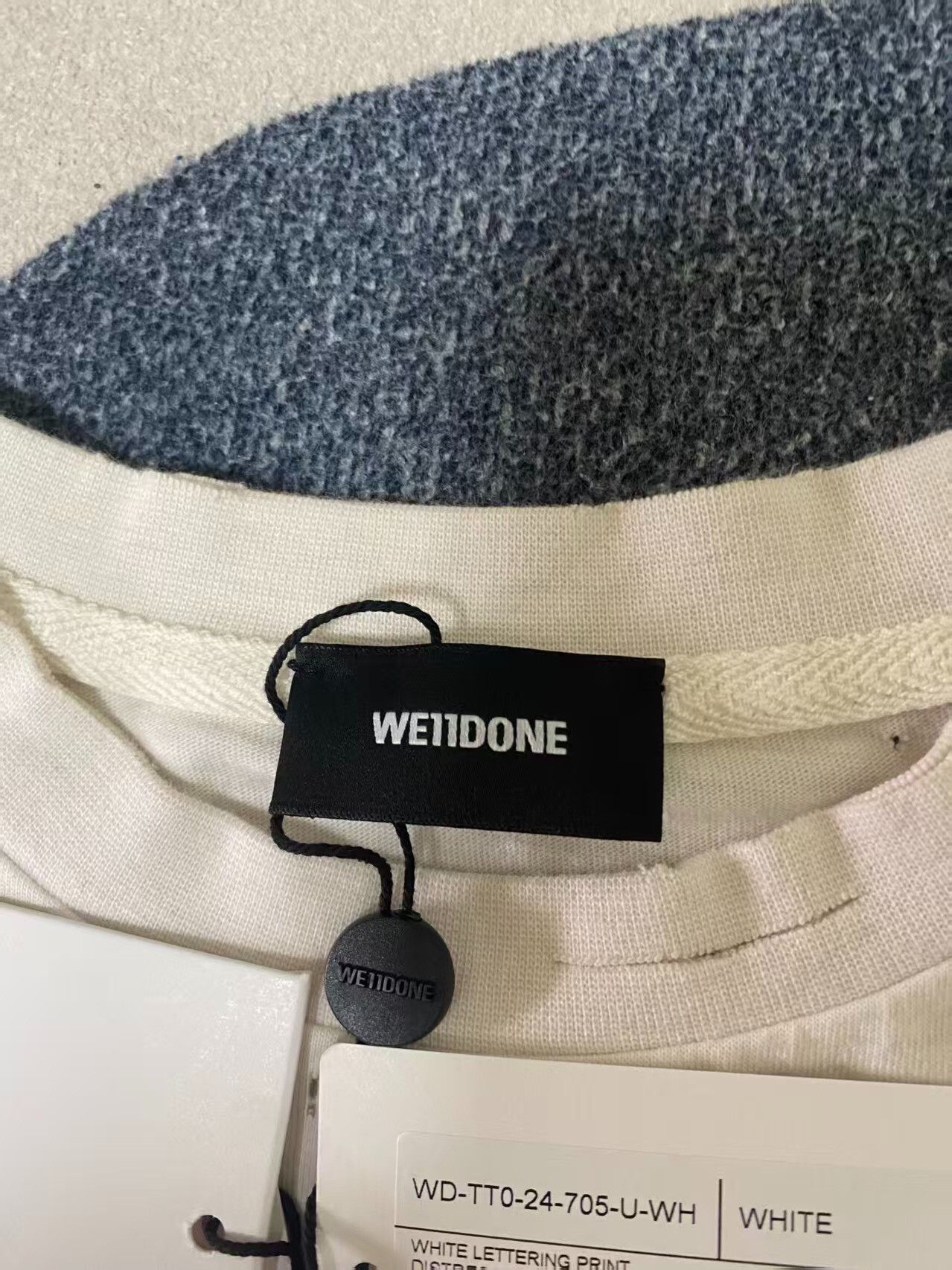 WE11DONE we11done Washed Distressed Letter Tee Size US M / EU 48-50 / 2 - 4 Thumbnail
