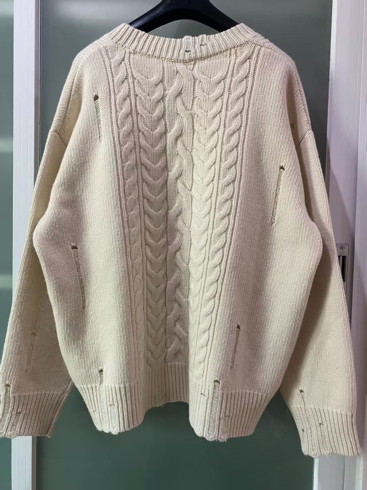 WE11DONE we11done Printed Chunky Knit Sweater Size US M / EU 48-50 / 2 - 2 Thumbnail