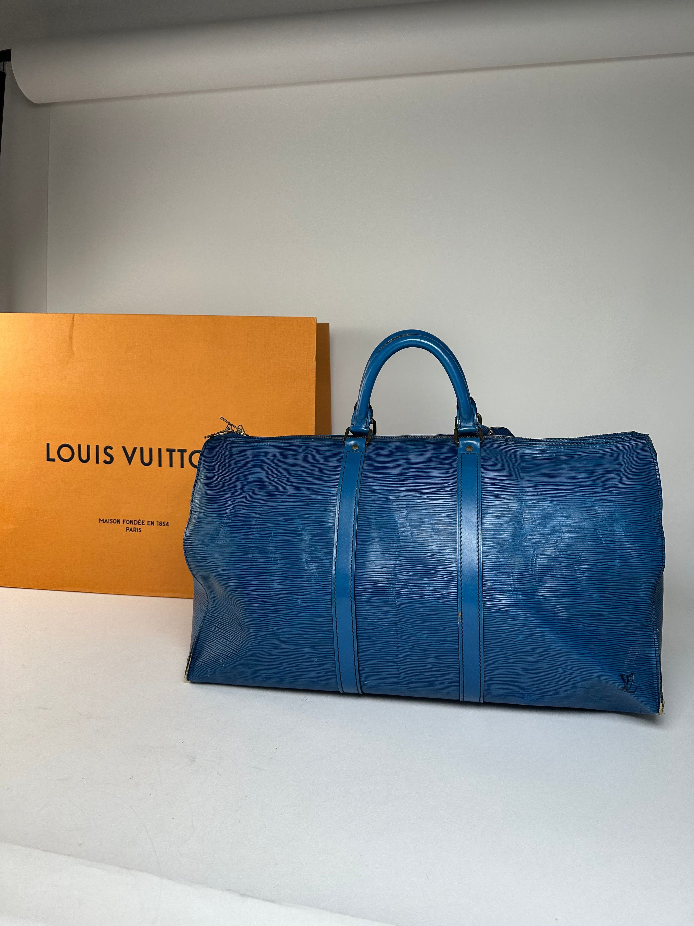 Louis Vuitton Vintage EPI Leather Keepball 45 Blue Size ONE SIZE - 2 Thumbnail