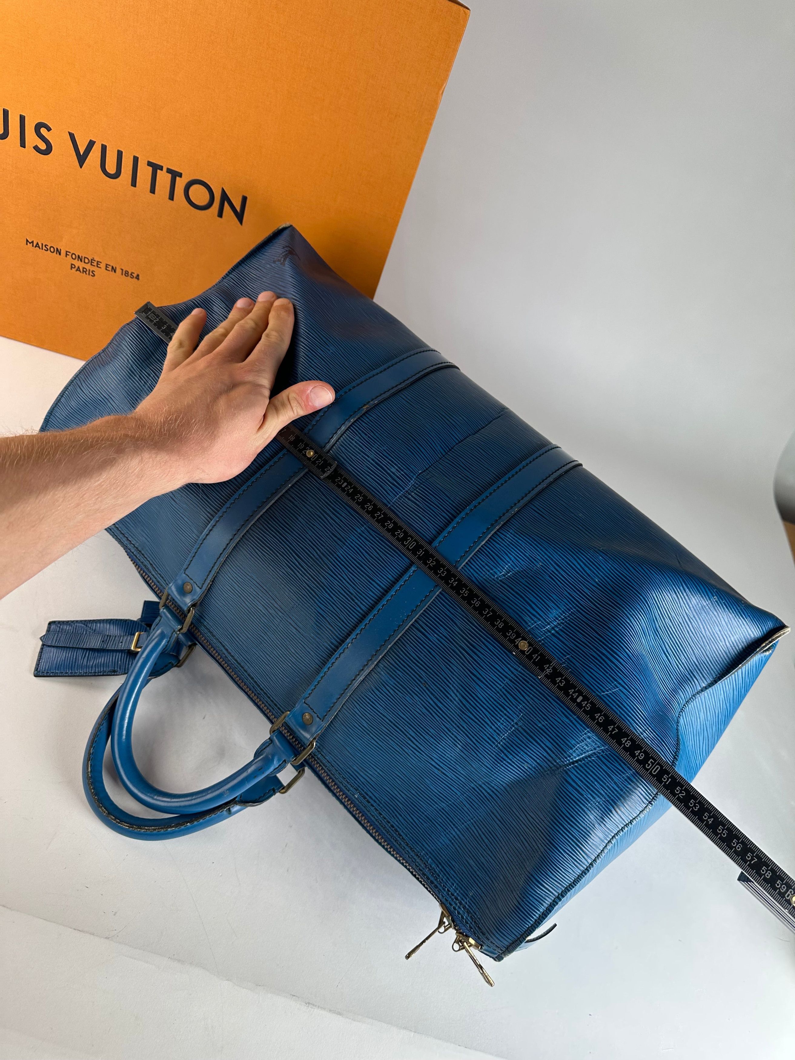 Louis Vuitton Vintage EPI Leather Keepball 45 Blue Size ONE SIZE - 11 Thumbnail