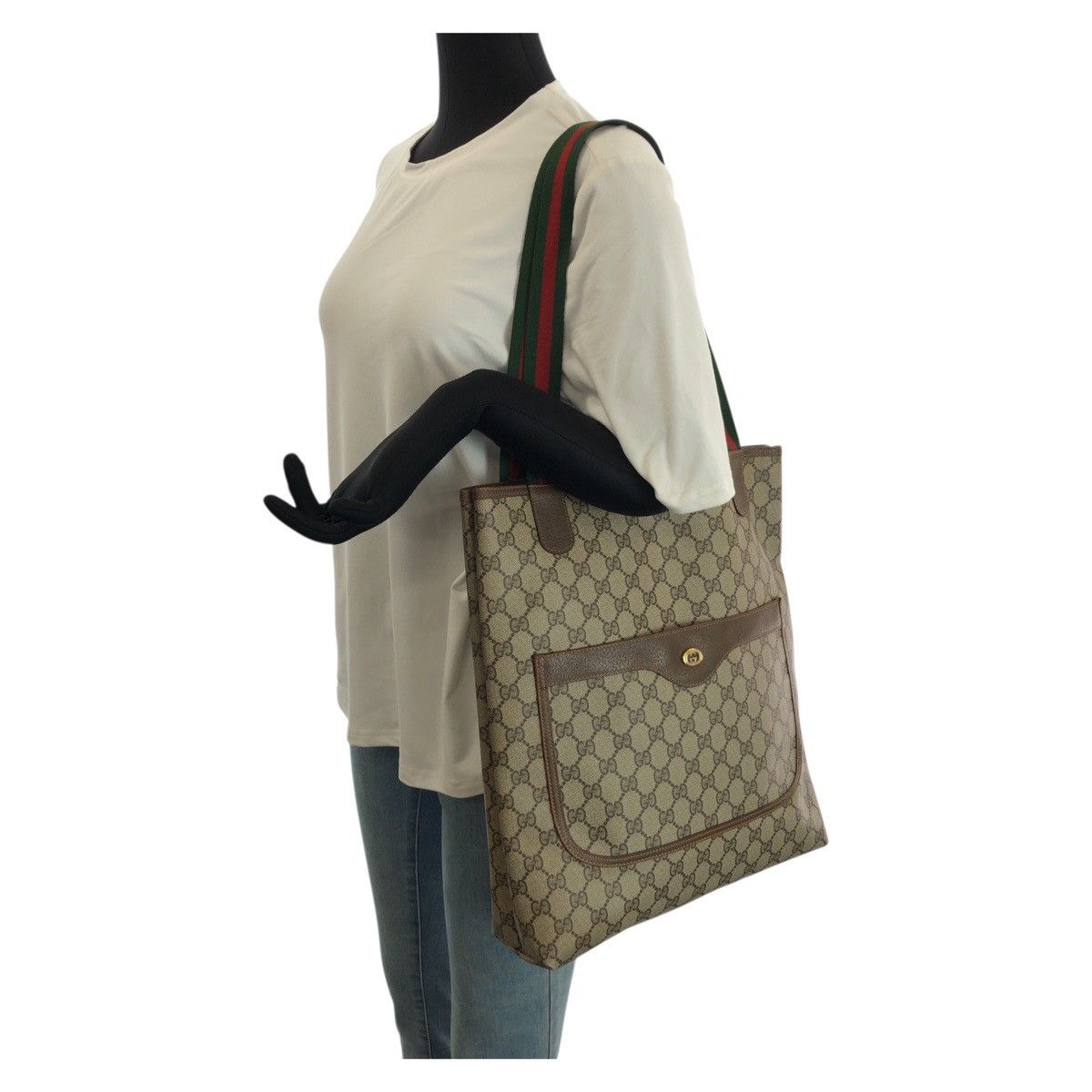 Gucci Gucci Gucci GG Supreme Canvas Tote Bag Textile Tote Bag 8902003 DUTY FREE for USA Size ONE SIZE - 7 Thumbnail