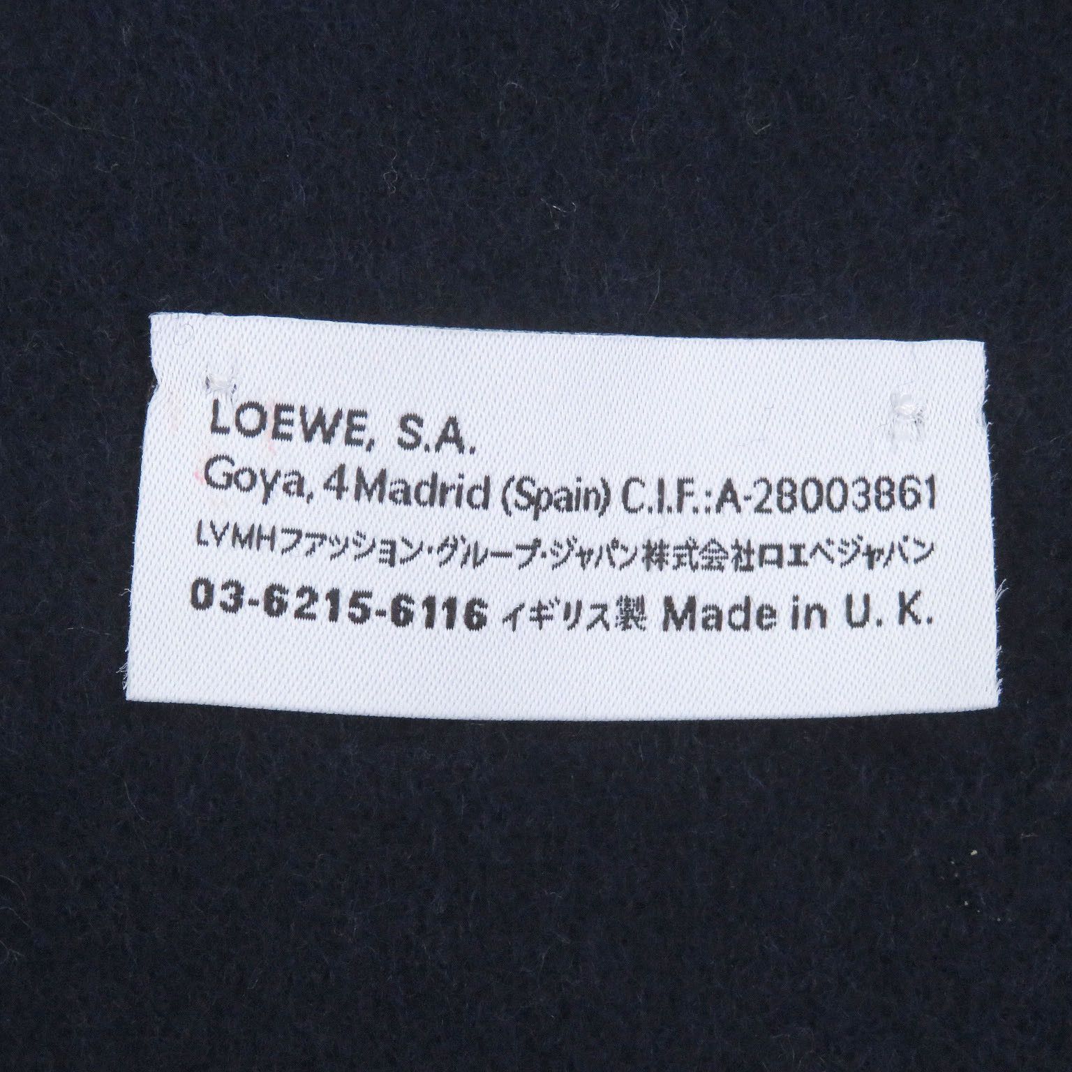 Loewe Loewe Loewe Wool Cashmere Scarf Textile Scarf DUTY FREE for USA Size ONE SIZE - 7 Thumbnail
