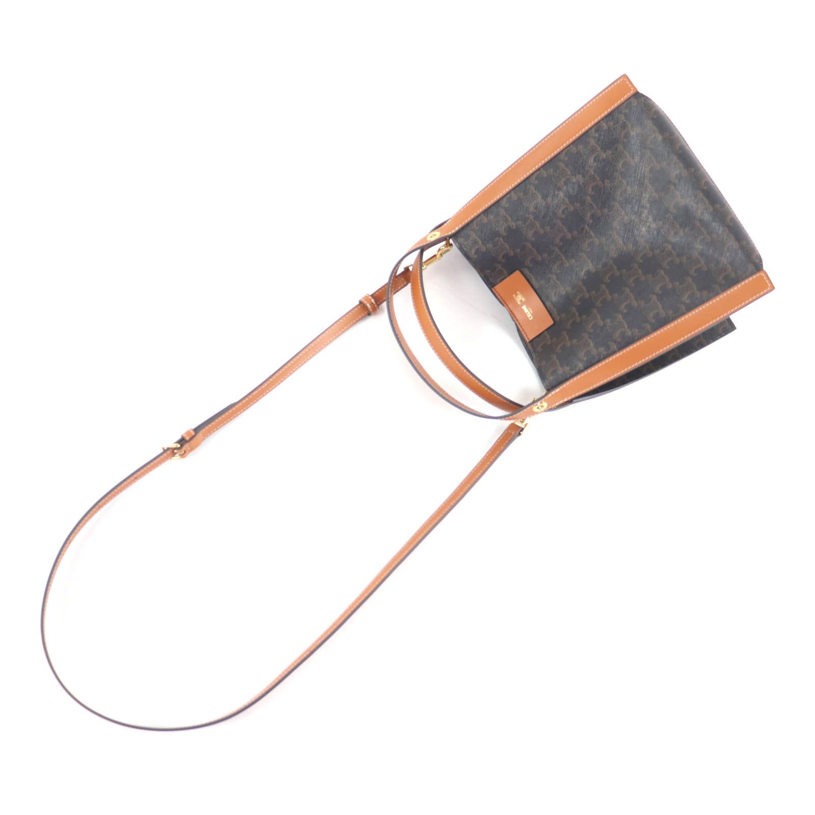 Celine Celine CELINE Triomphe Canvas Shoulder Bag Textile Shoulder Bag DUTY FREE for USA Size ONE SIZE - 8 Thumbnail