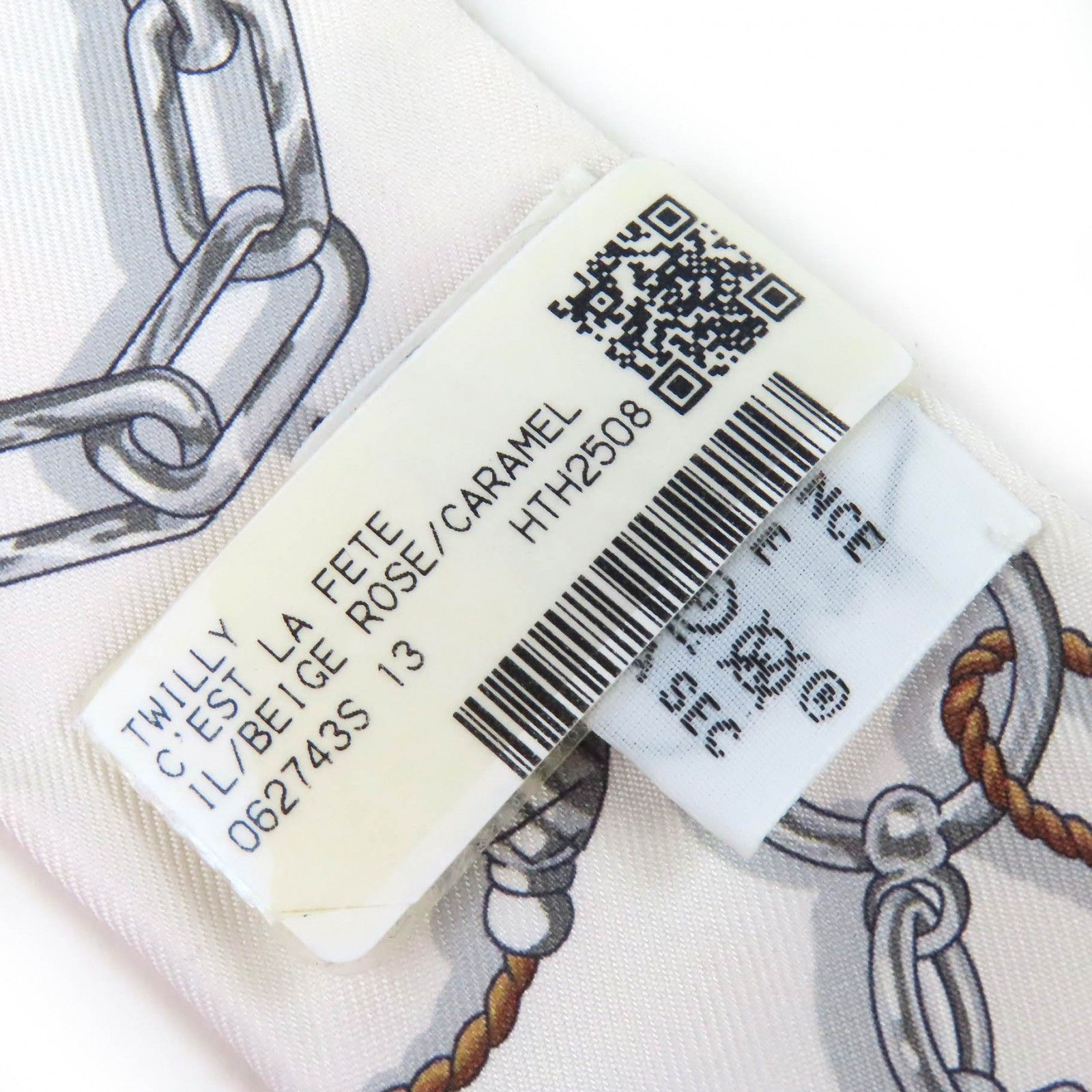 Hermes Hermes Hermès C'est la Fete Silk Twilly Textile Scarf DUTY FREE for USA Size ONE SIZE - 7 Thumbnail