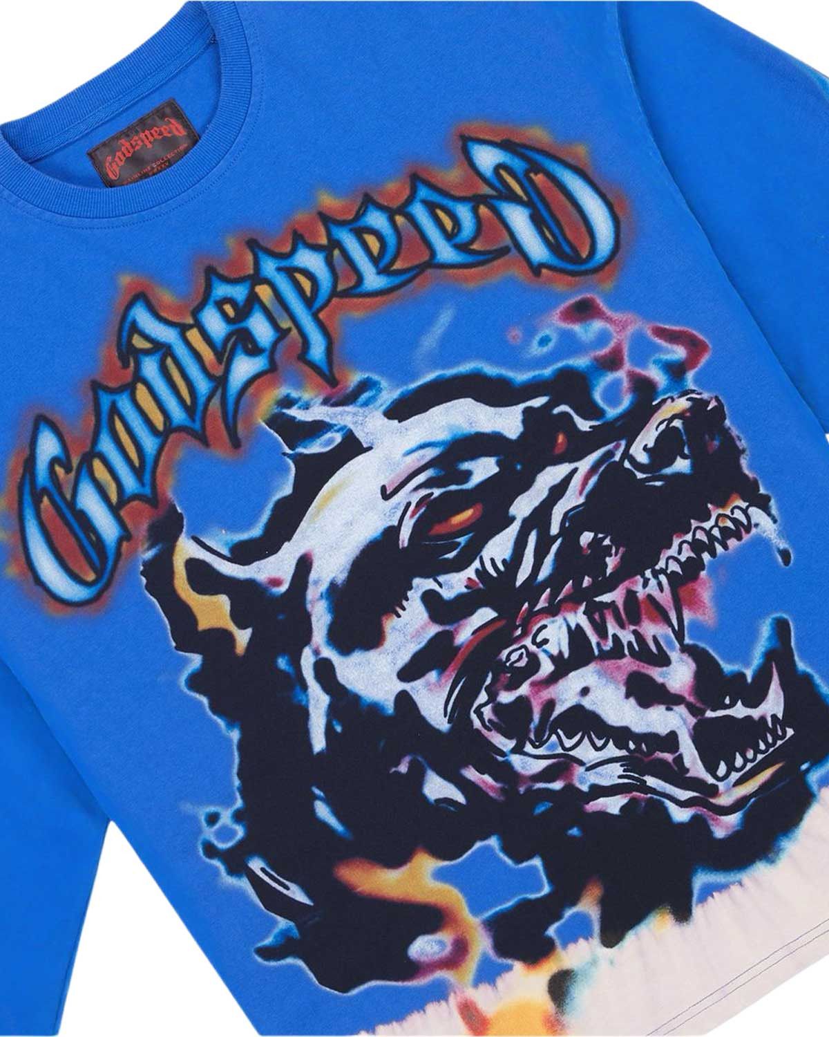 Godspeed Off The Leash L/S Tee Royal Blue Size US M / EU 48-50 / 2 - 2 Thumbnail