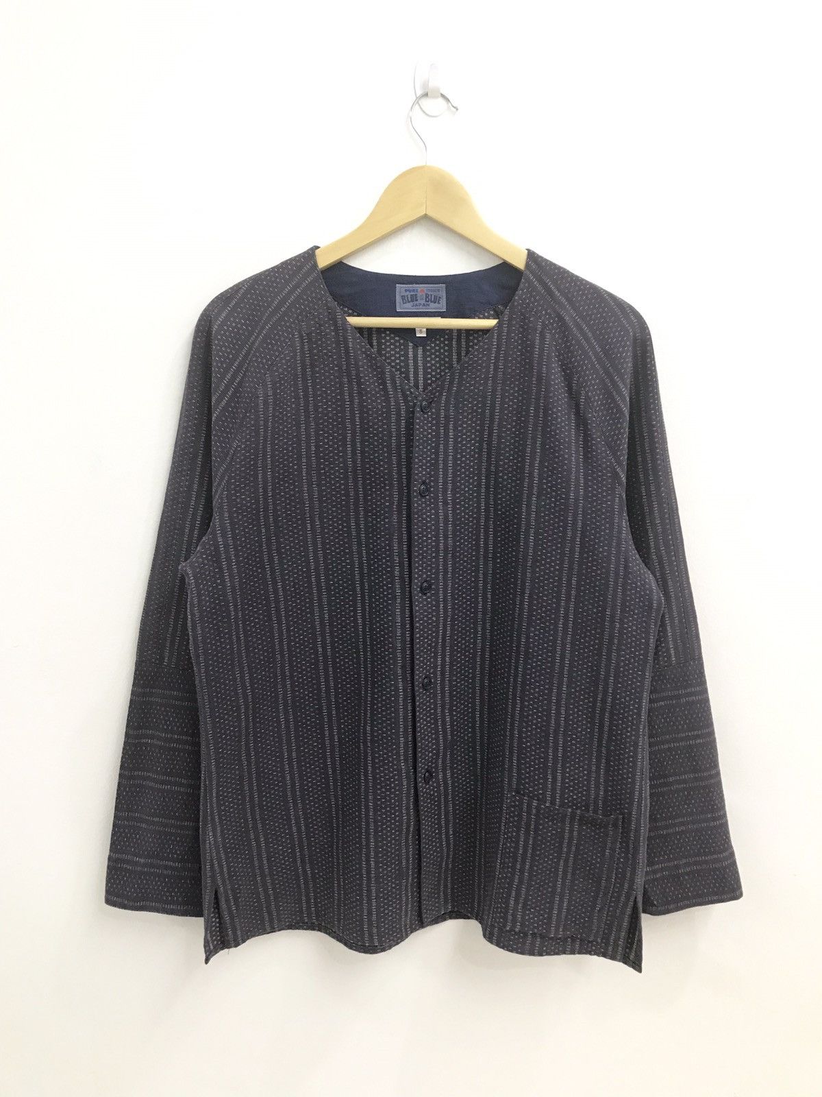BLUE BLUE PURE INDIGO 「ARIGATO」XL ブラック Blue Blue Japan Arigato | Grailed