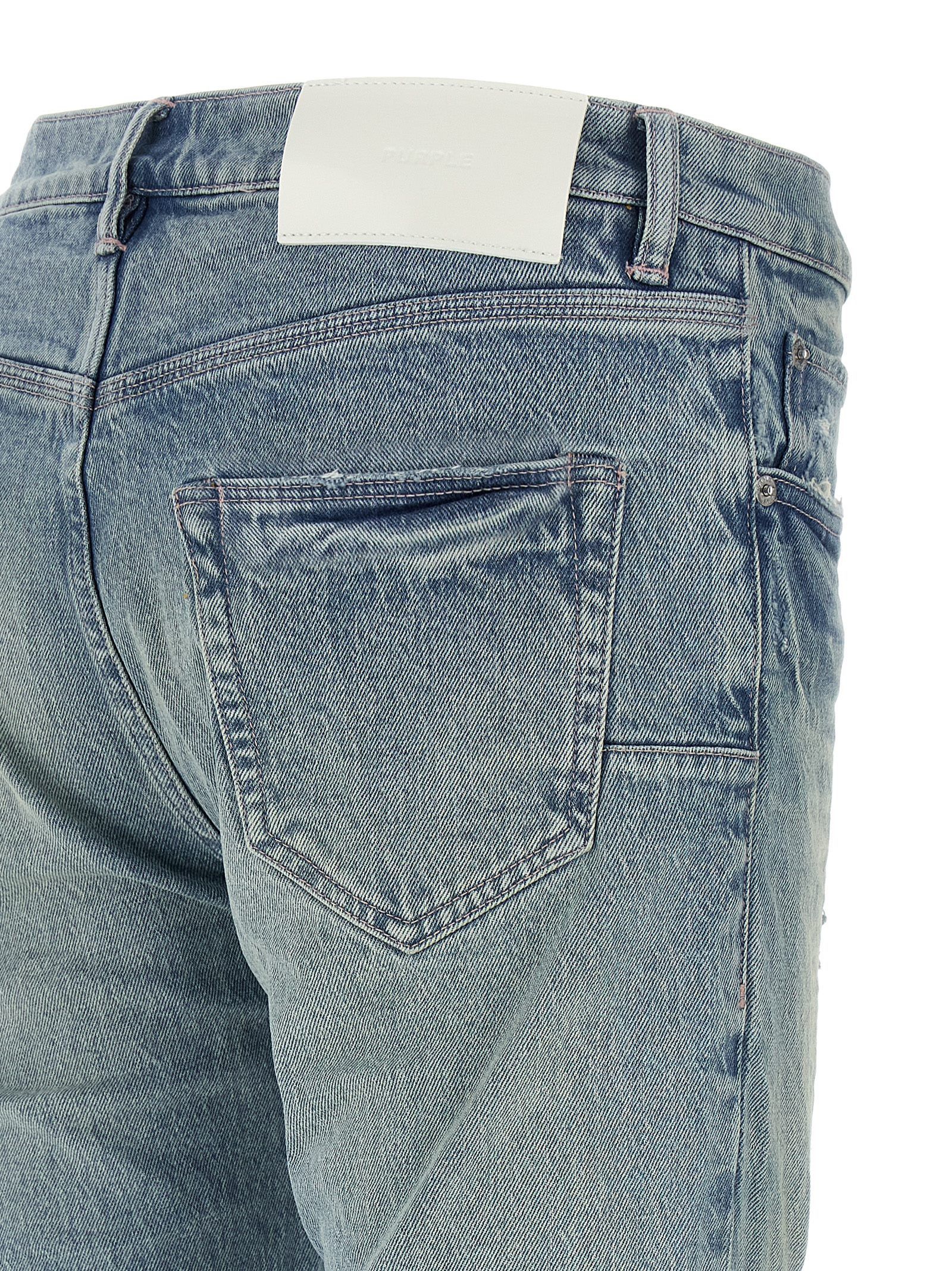 Purple 'P001 Repairs' Jeans Size US 33 - 4 Thumbnail