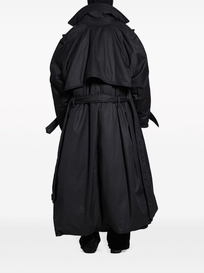 Balenciaga Maxi Padded Trench Coat in Black Size US S / EU 44-46 / 1 - 3 Thumbnail