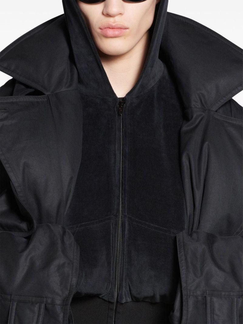 Balenciaga Maxi Padded Trench Coat in Black Size US L / EU 52-54 / 3 - 4 Thumbnail