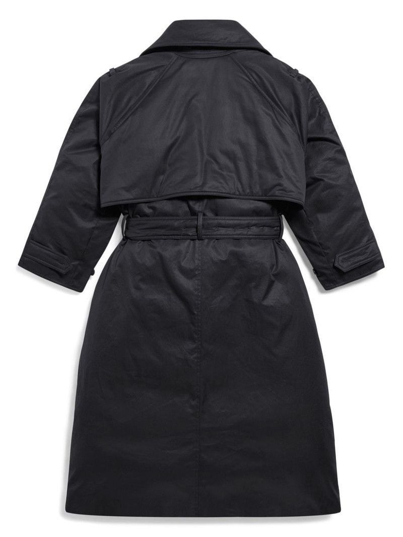 Balenciaga Maxi Padded Trench Coat in Black Size US XXL / EU 58 / 5 - 5 Thumbnail