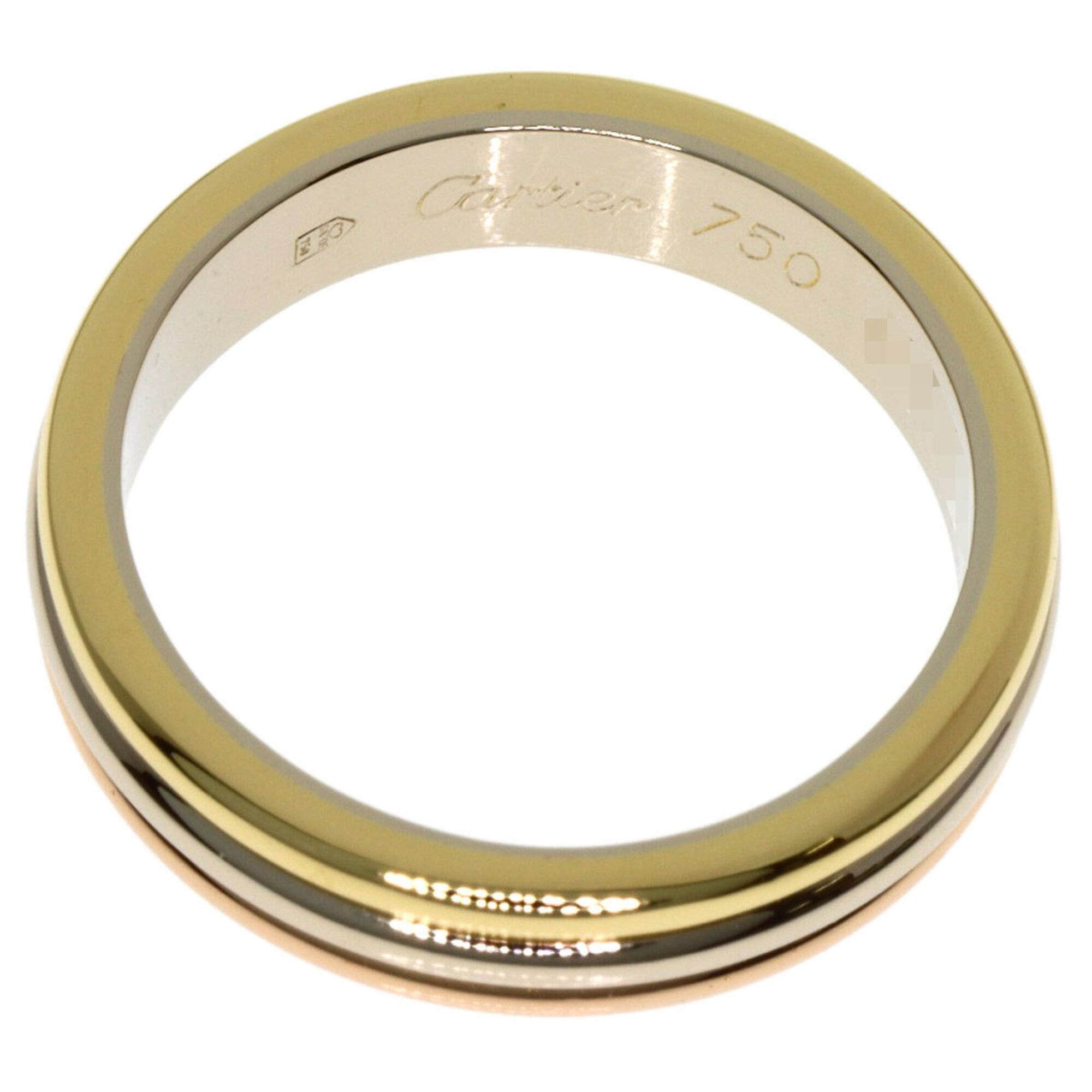 Cartier Cartier Three Gold #48 Ring, 18K Yellow Gold/18K White Pink Gold, Women's, CARTIER Size ONE SIZE - 4 Thumbnail