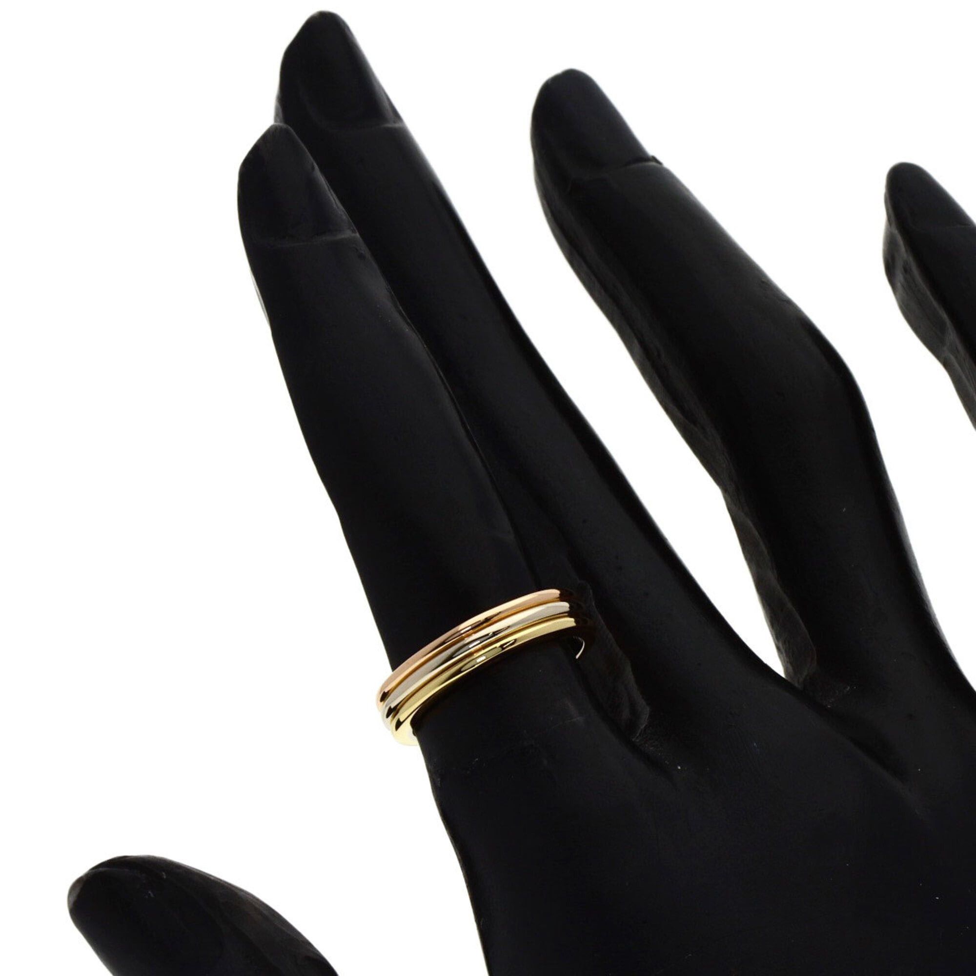 Cartier Cartier Three Gold #48 Ring, 18K Yellow Gold/18K White Pink Gold, Women's, CARTIER Size ONE SIZE - 6 Thumbnail